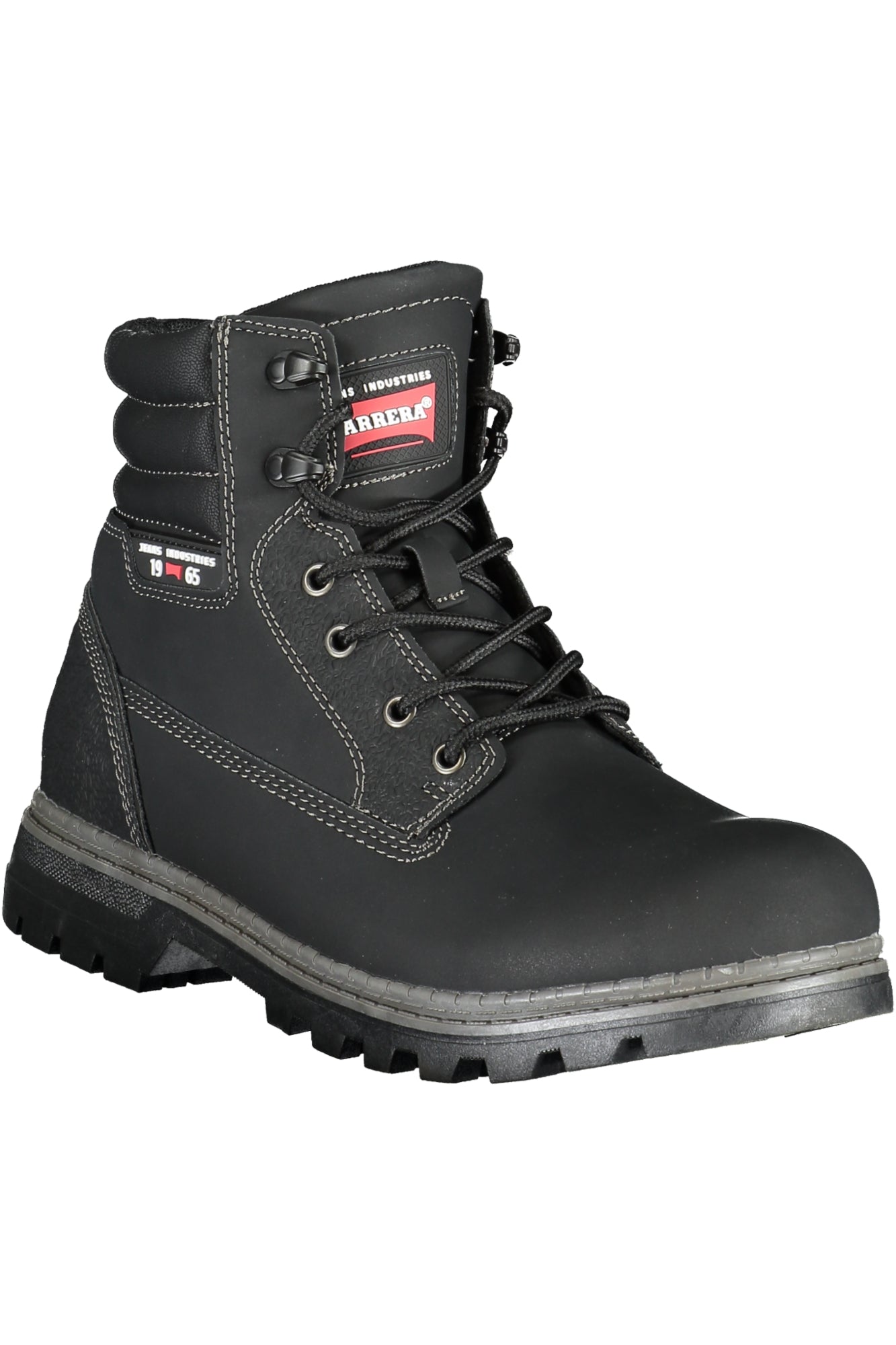 Black men's boot footwear
