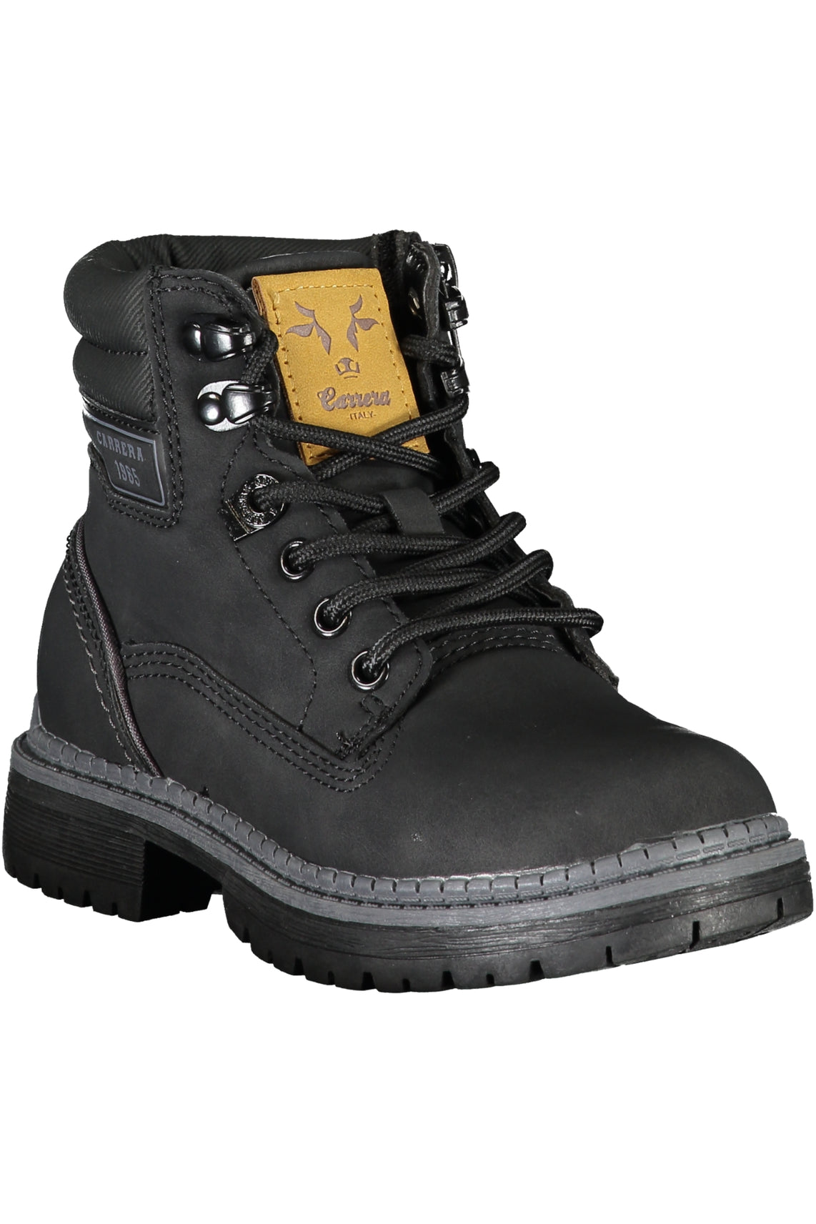 Black men's boot footwear