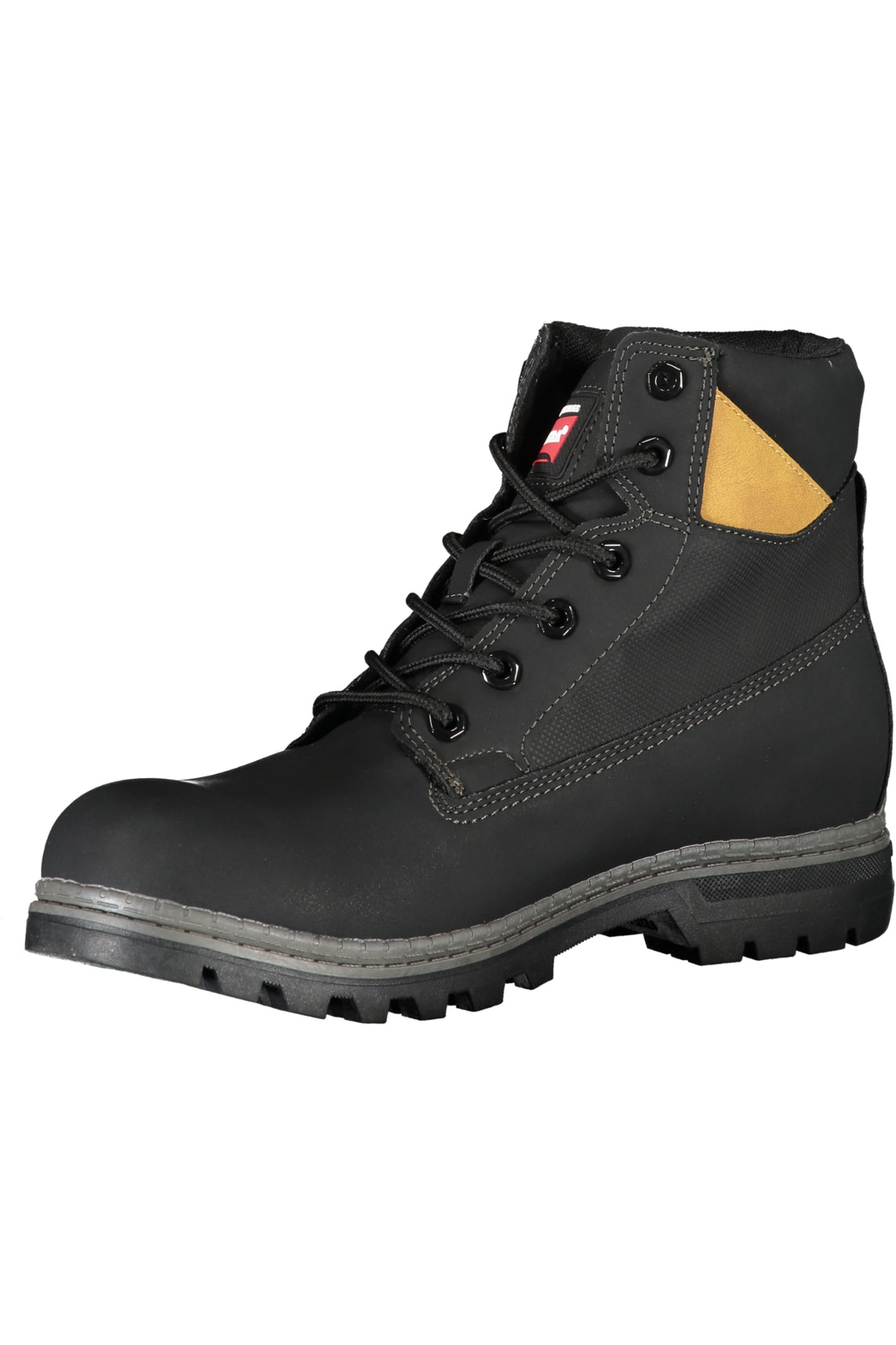 Black men's boot footwear