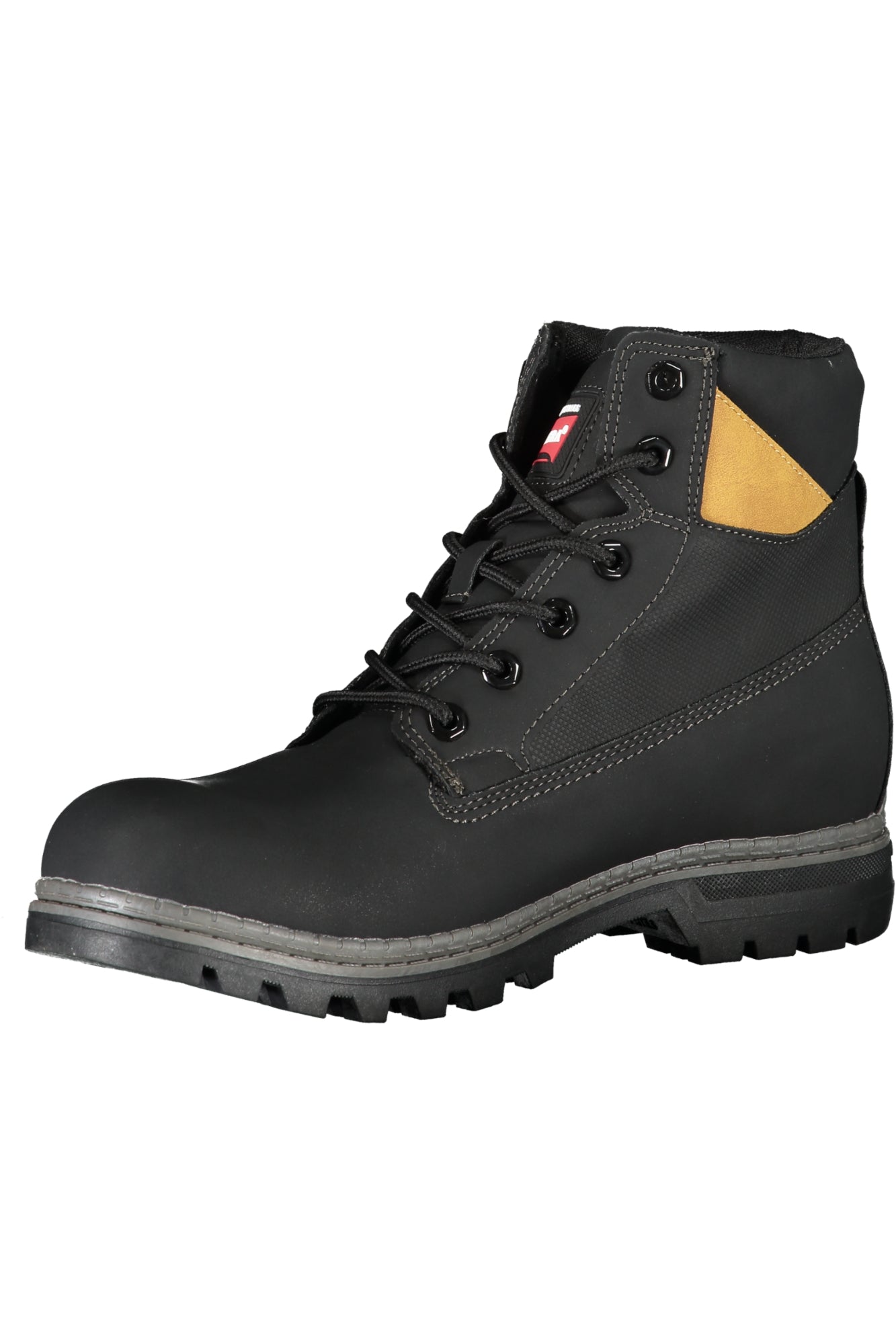 Black men's boot footwear