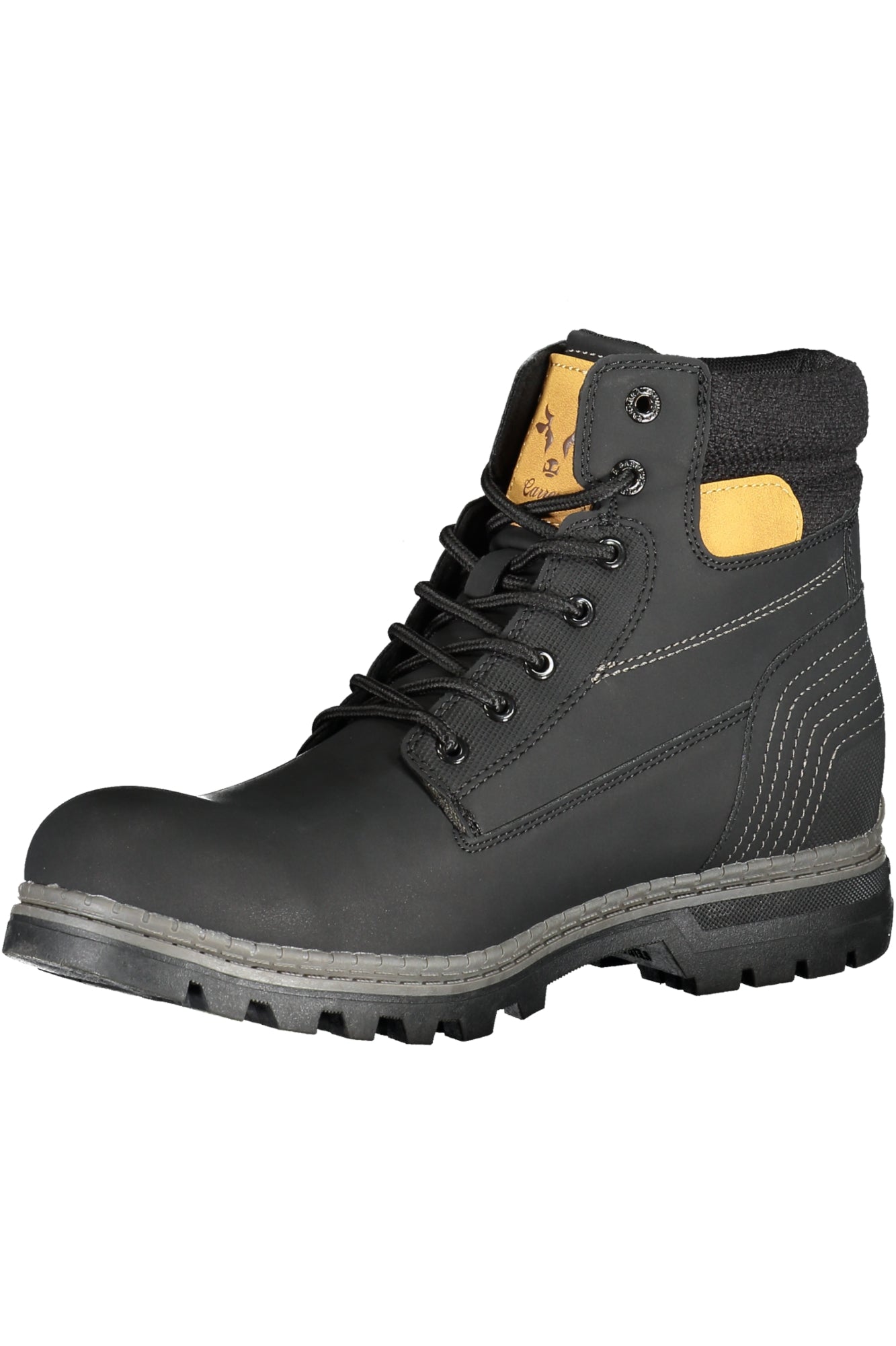 Black men's boot footwear