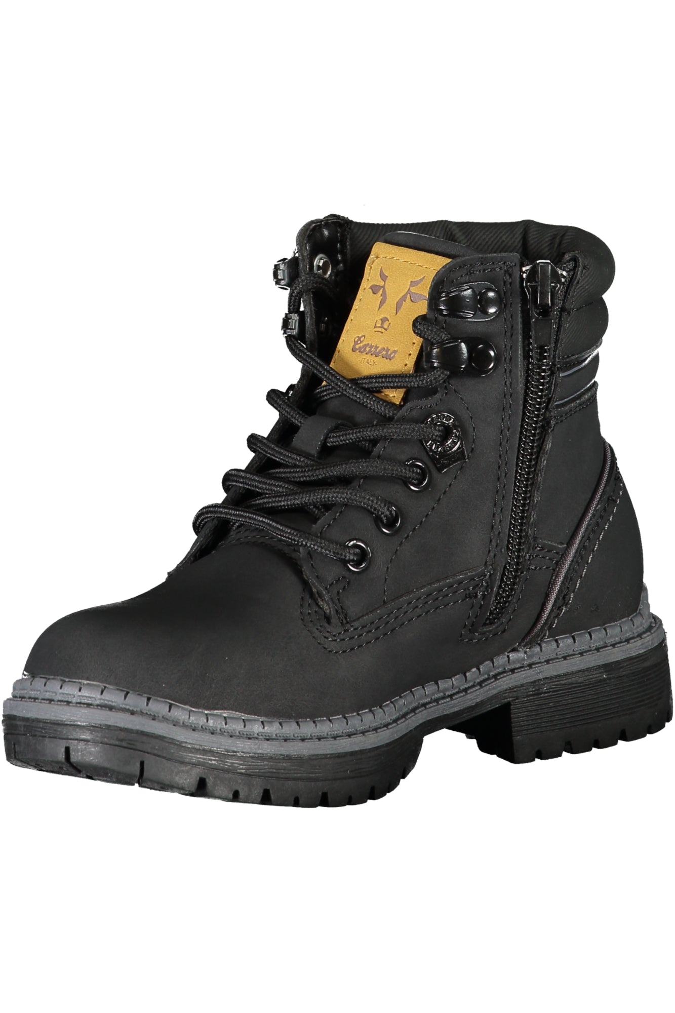 Black men's boot footwear
