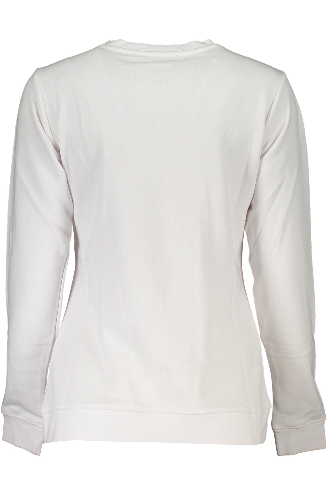 Women's white sweatshirt without zip