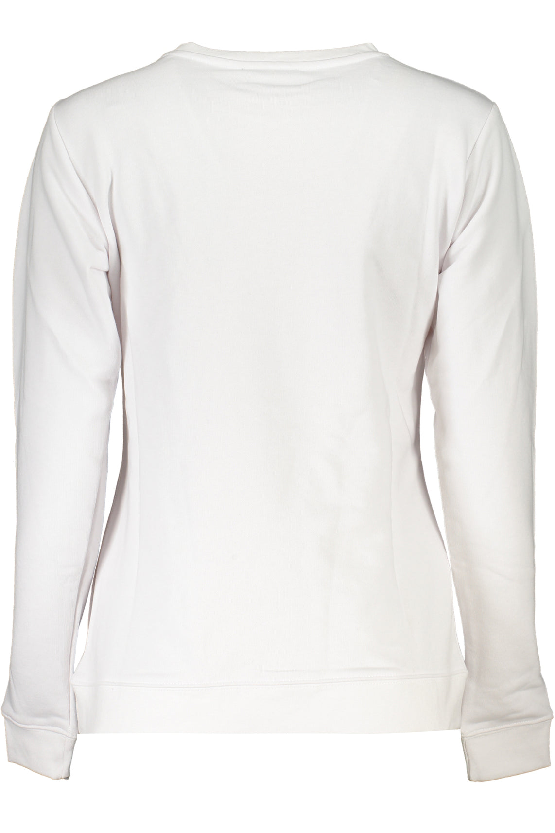 Women's white sweatshirt without zip