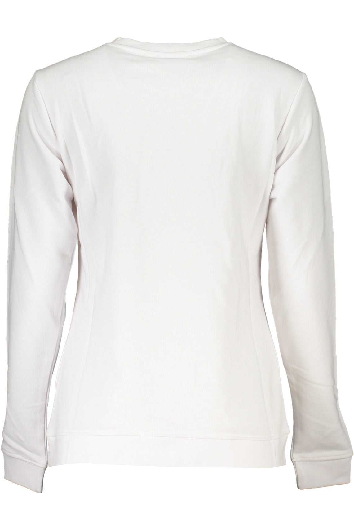 Women's white sweatshirt without zip