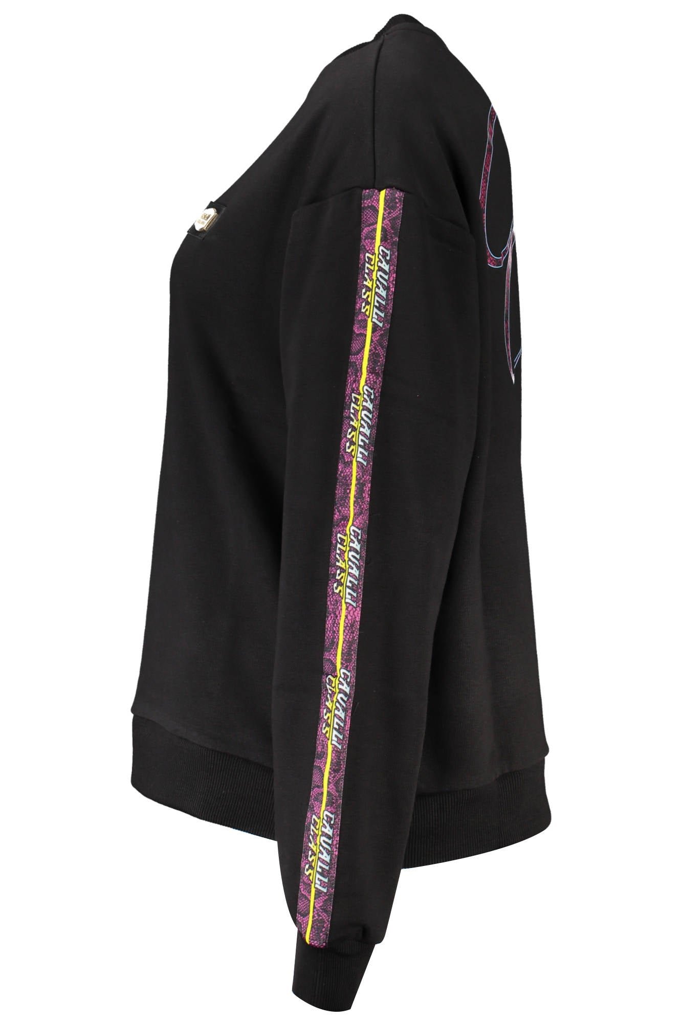 CAVALLI CLASS Sweatshirts Black - QXT67GCF062
