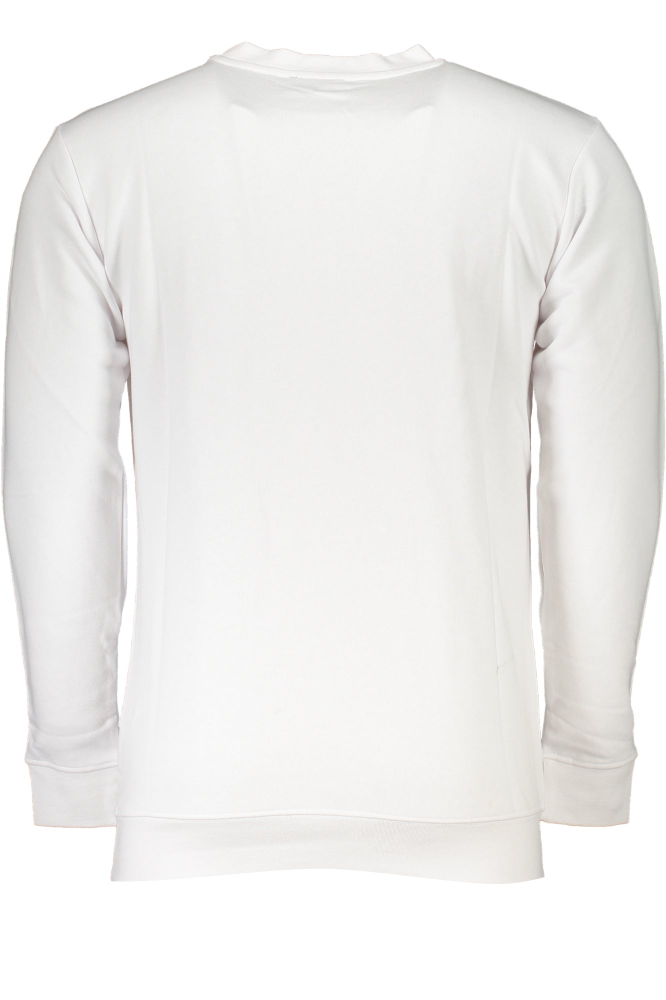 Men's white zipless sweatshirt