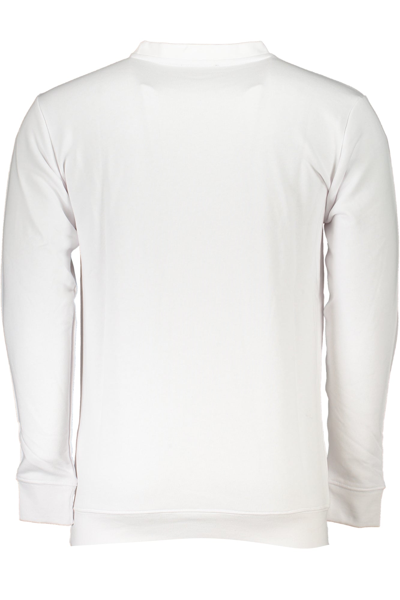 Men's white zipless sweatshirt