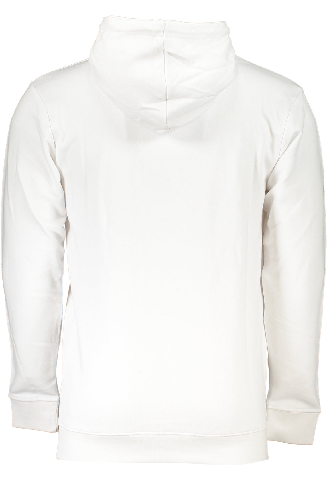 Men's white zipless sweatshirt