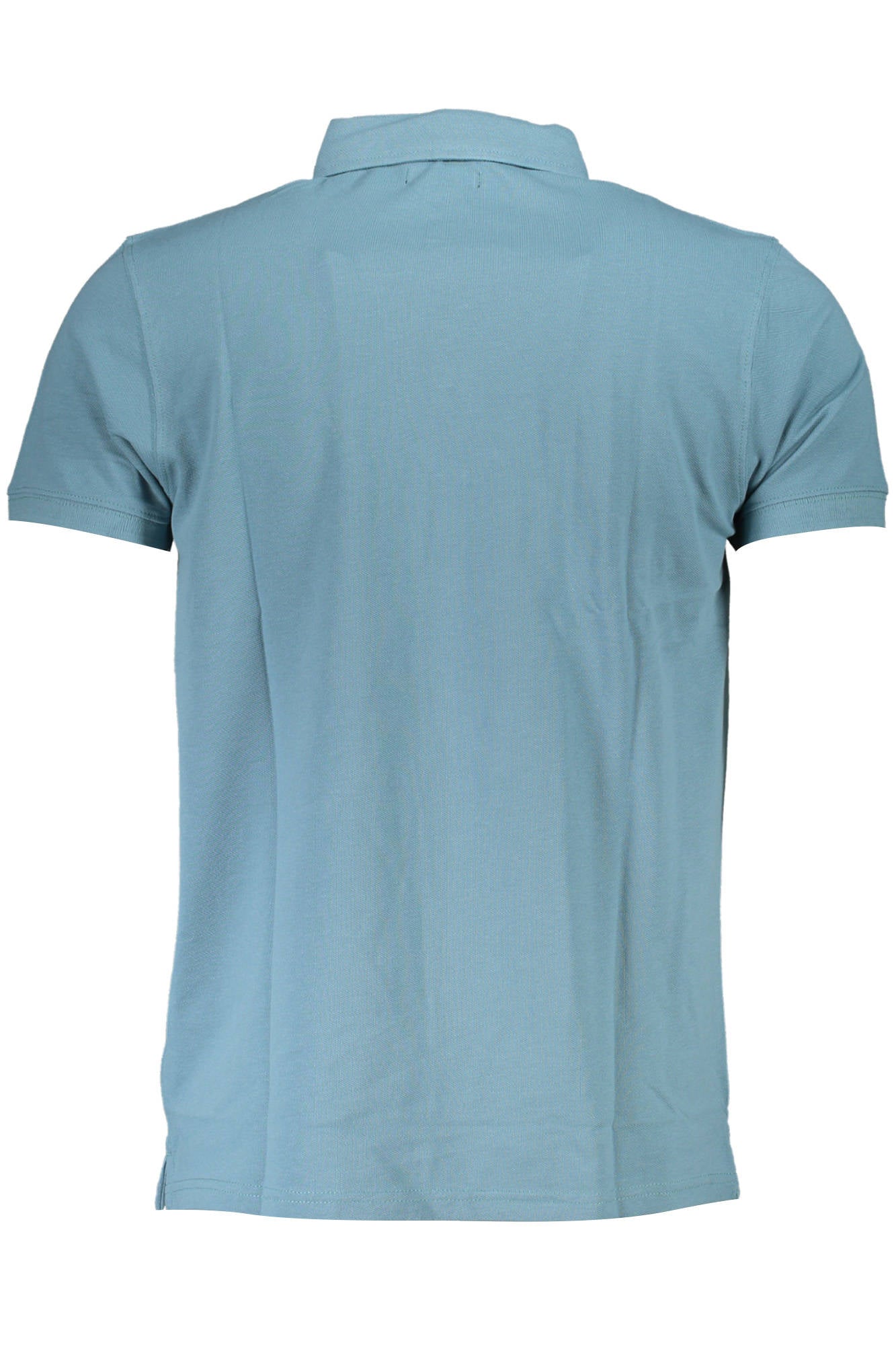 Polo short sleeve man light blue