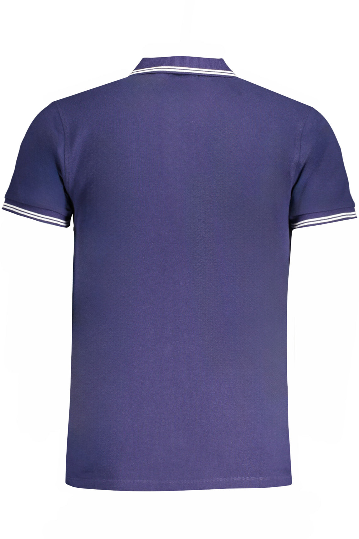 Men's short sleeved polo shirt blue