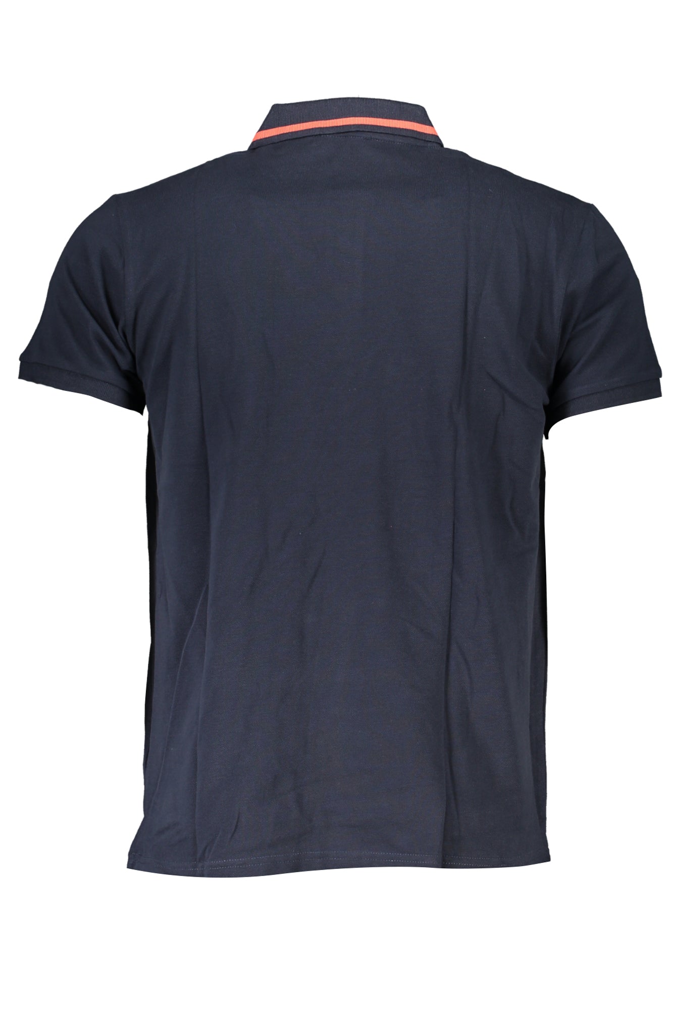 Men's short sleeved polo shirt blue