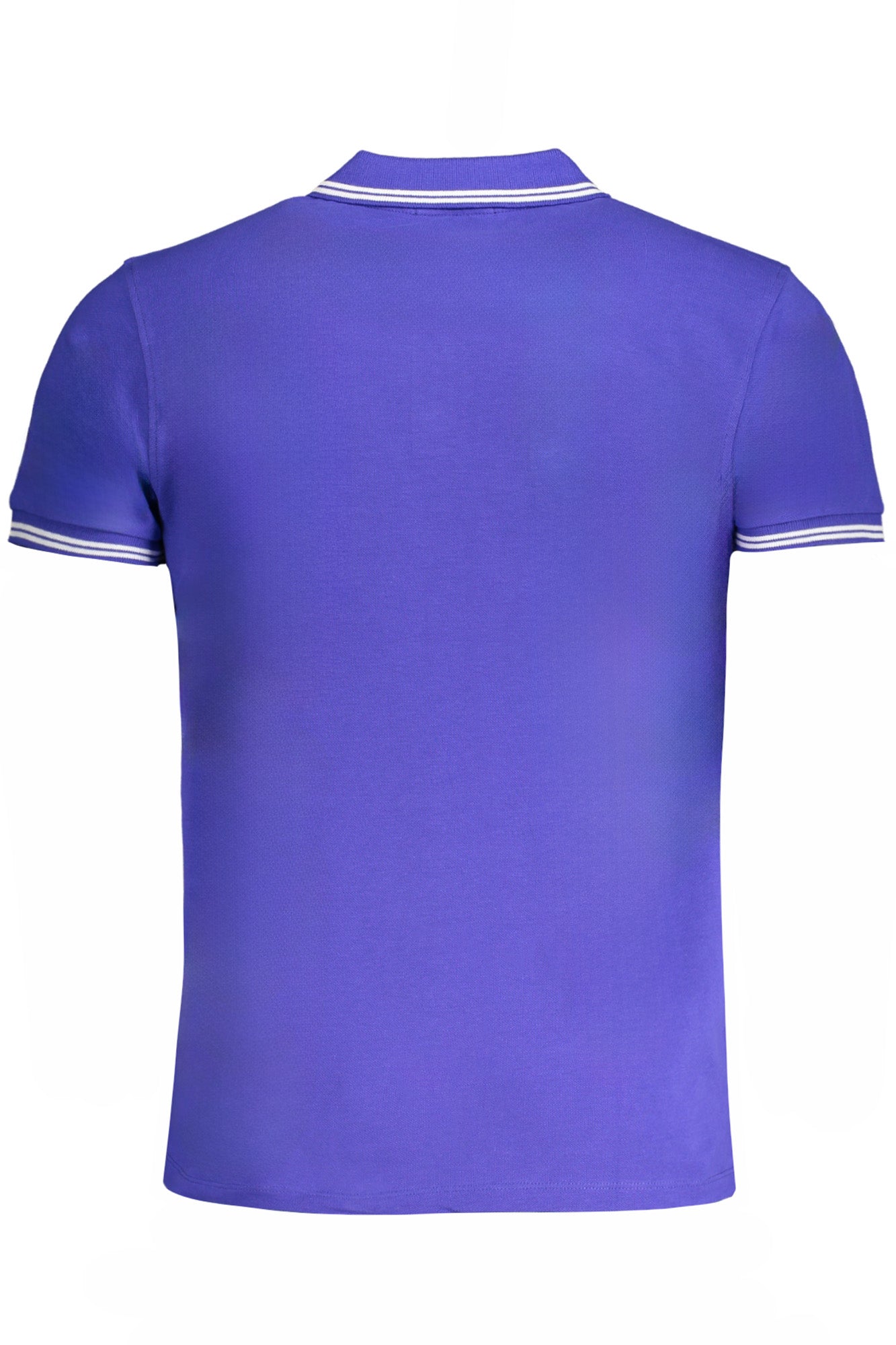 Men's short sleeved polo shirt blue