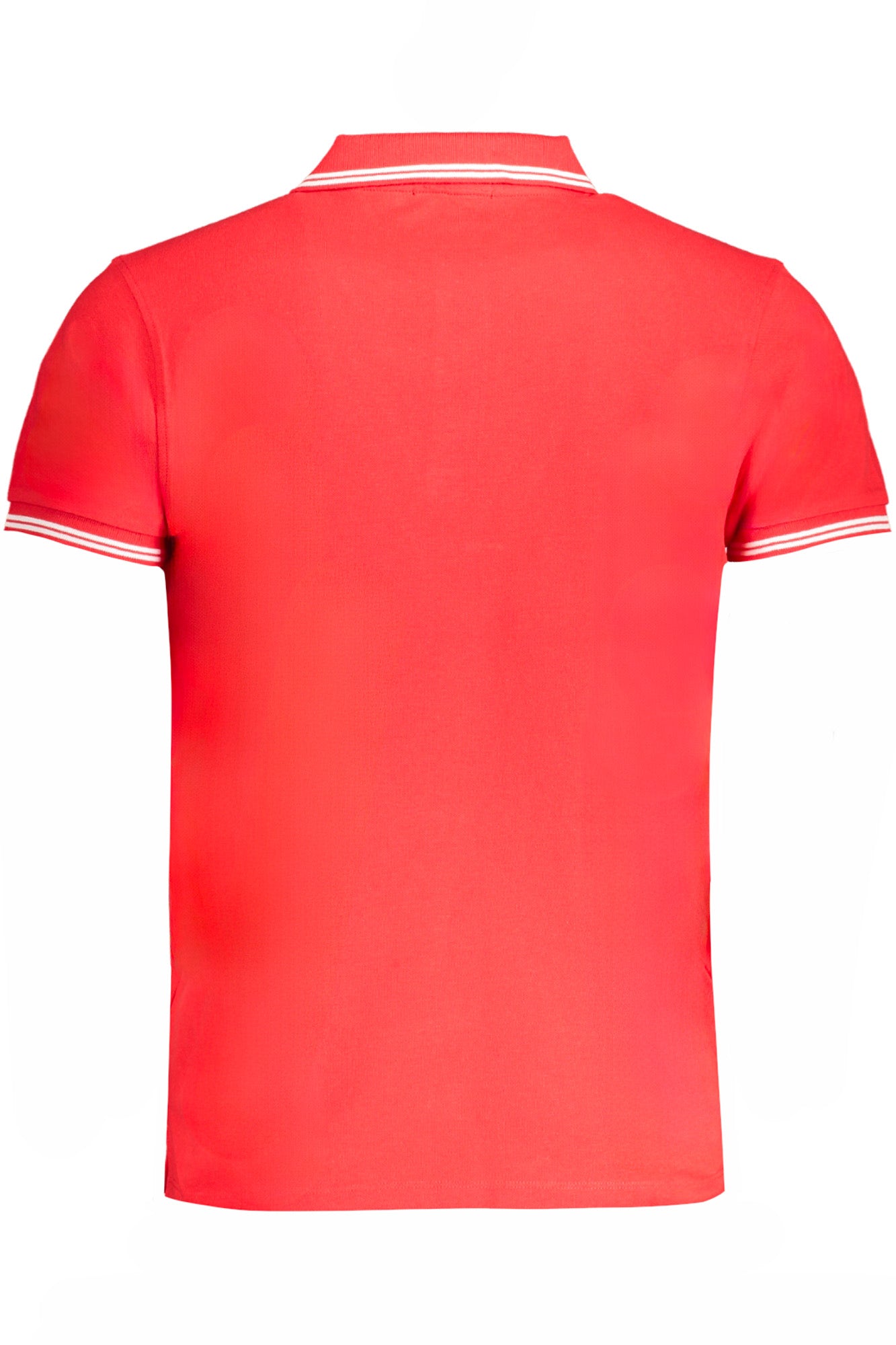 Men's short sleeved polo shirt red