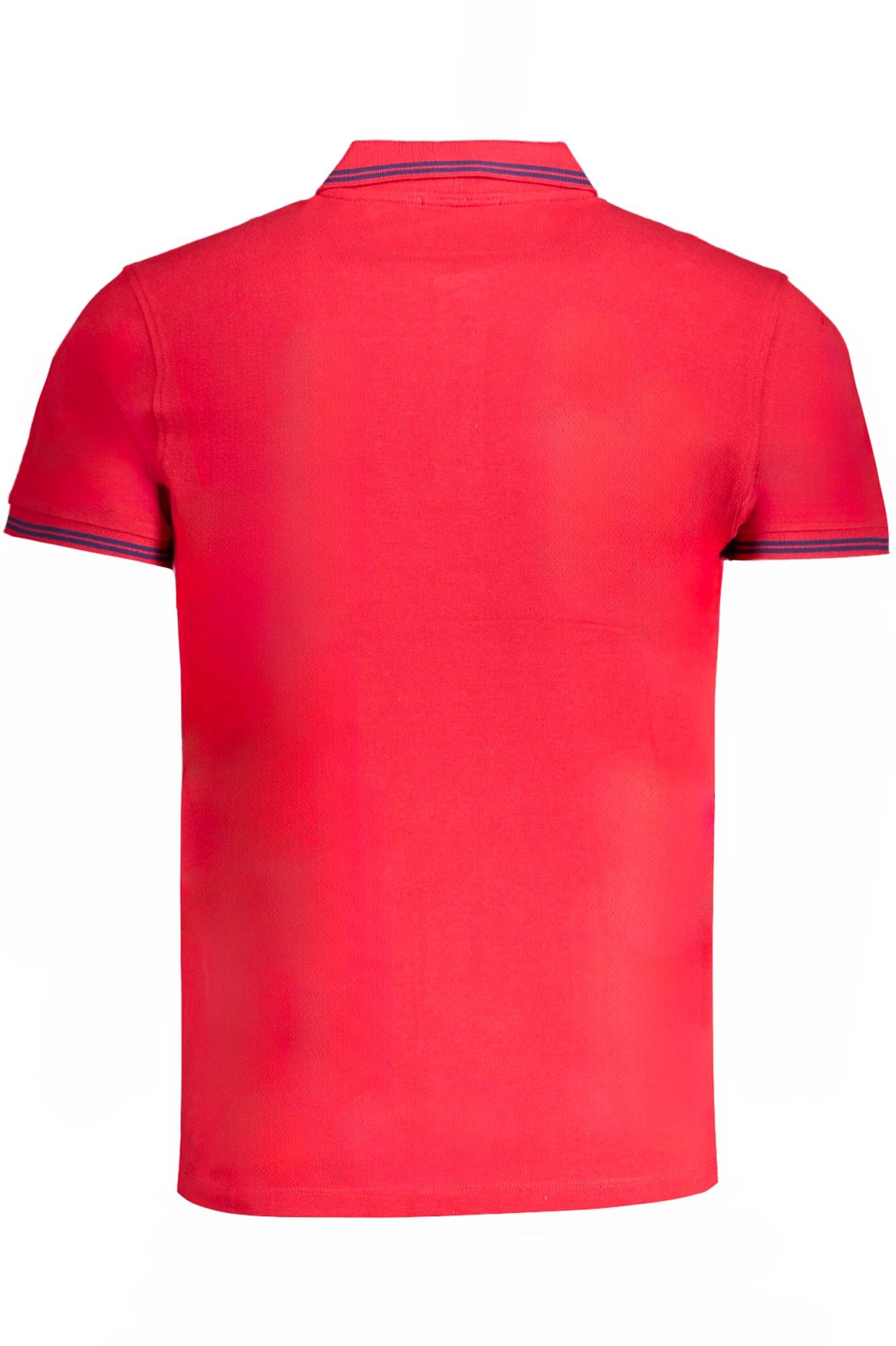 Men's short sleeved polo shirt red