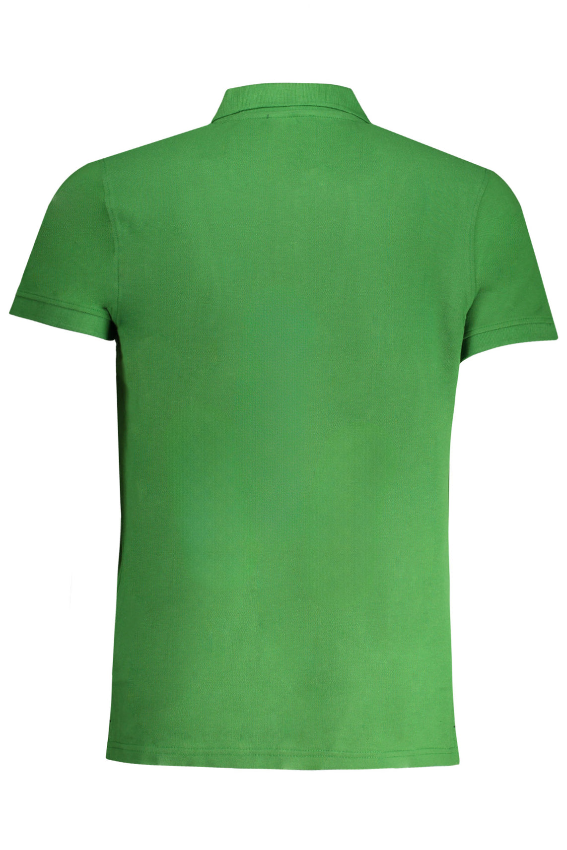 Men's green short sleeved polo shirt