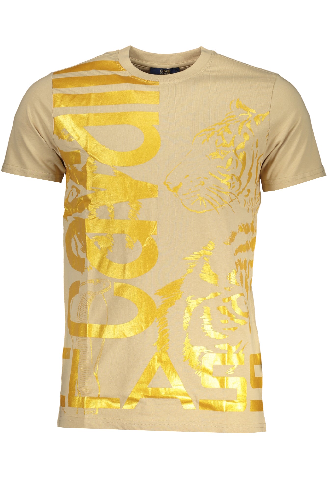 CAVALLI CLASS T-Shirts Beige - QXT63DJD060
