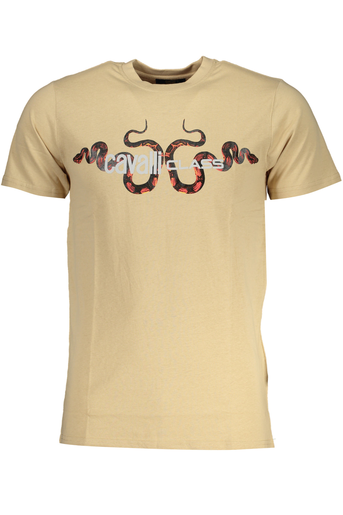 CAVALLI CLASS T-Shirts Beige - QXT63GJD060