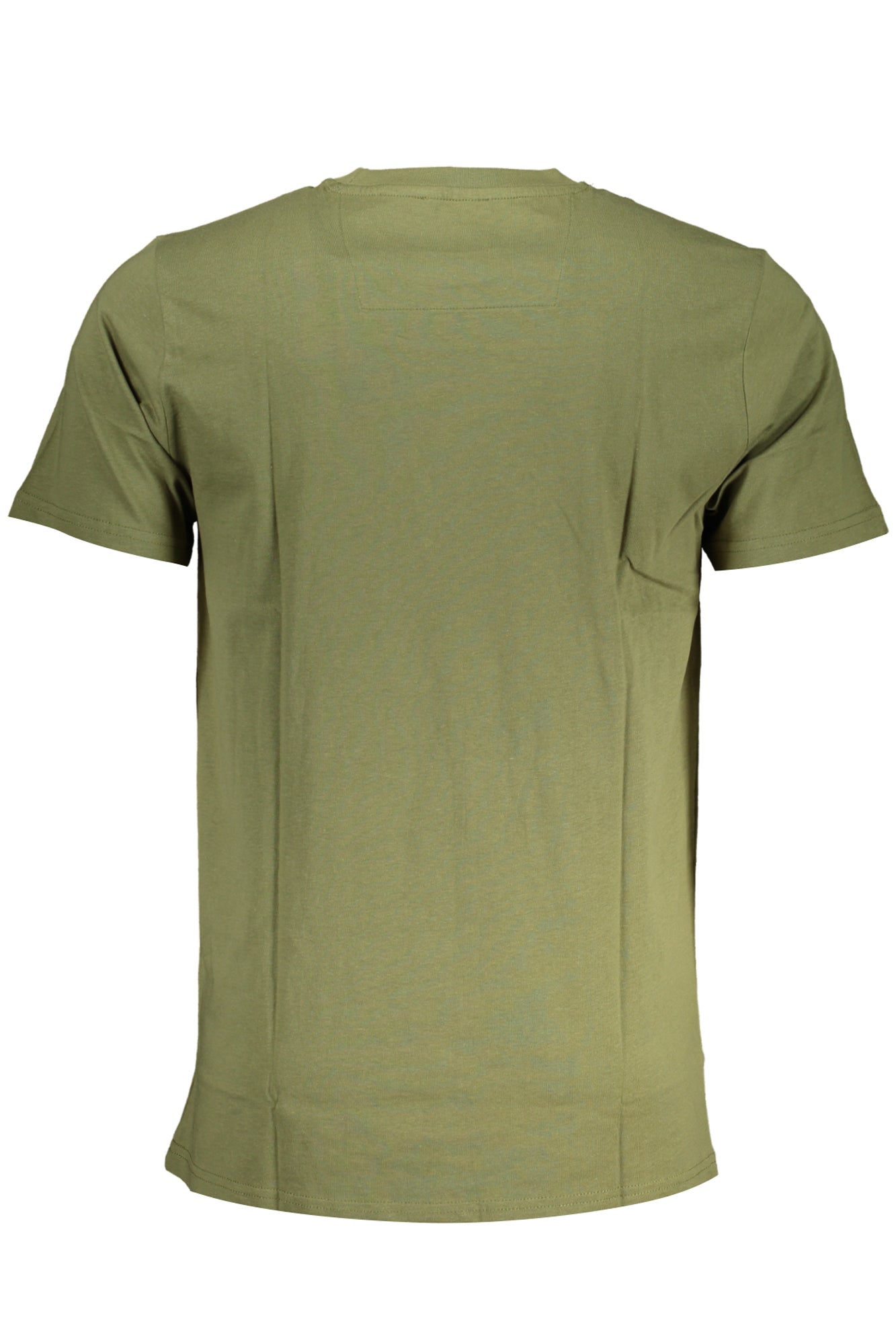 Green men's short sleeved t-shirt
