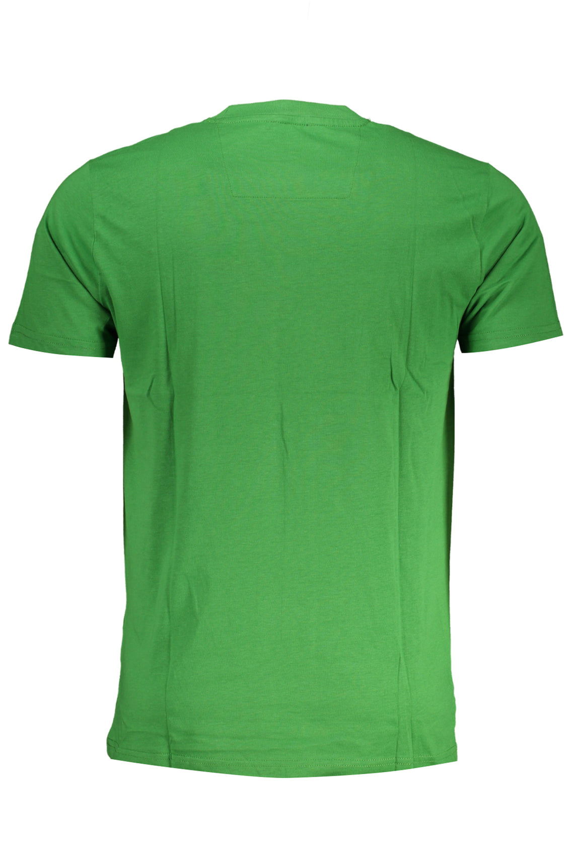 Green men's short sleeved t-shirt