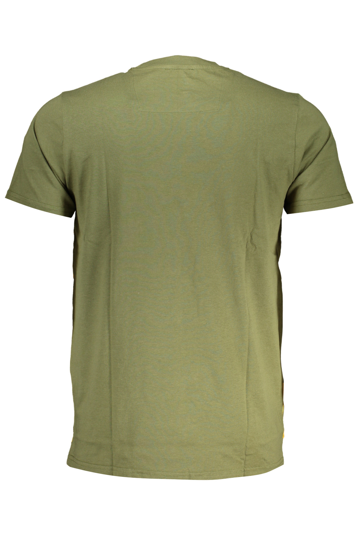 Green men's short sleeved t-shirt