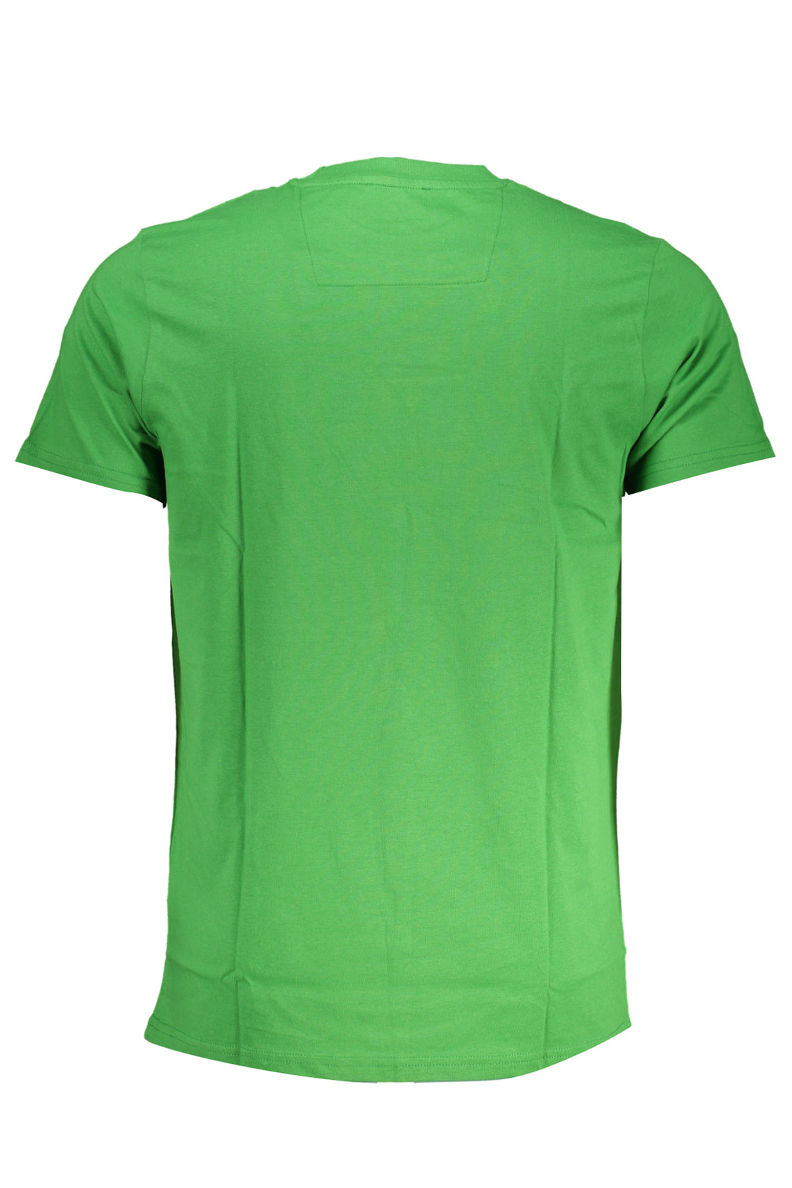 Green men's short sleeved t-shirt