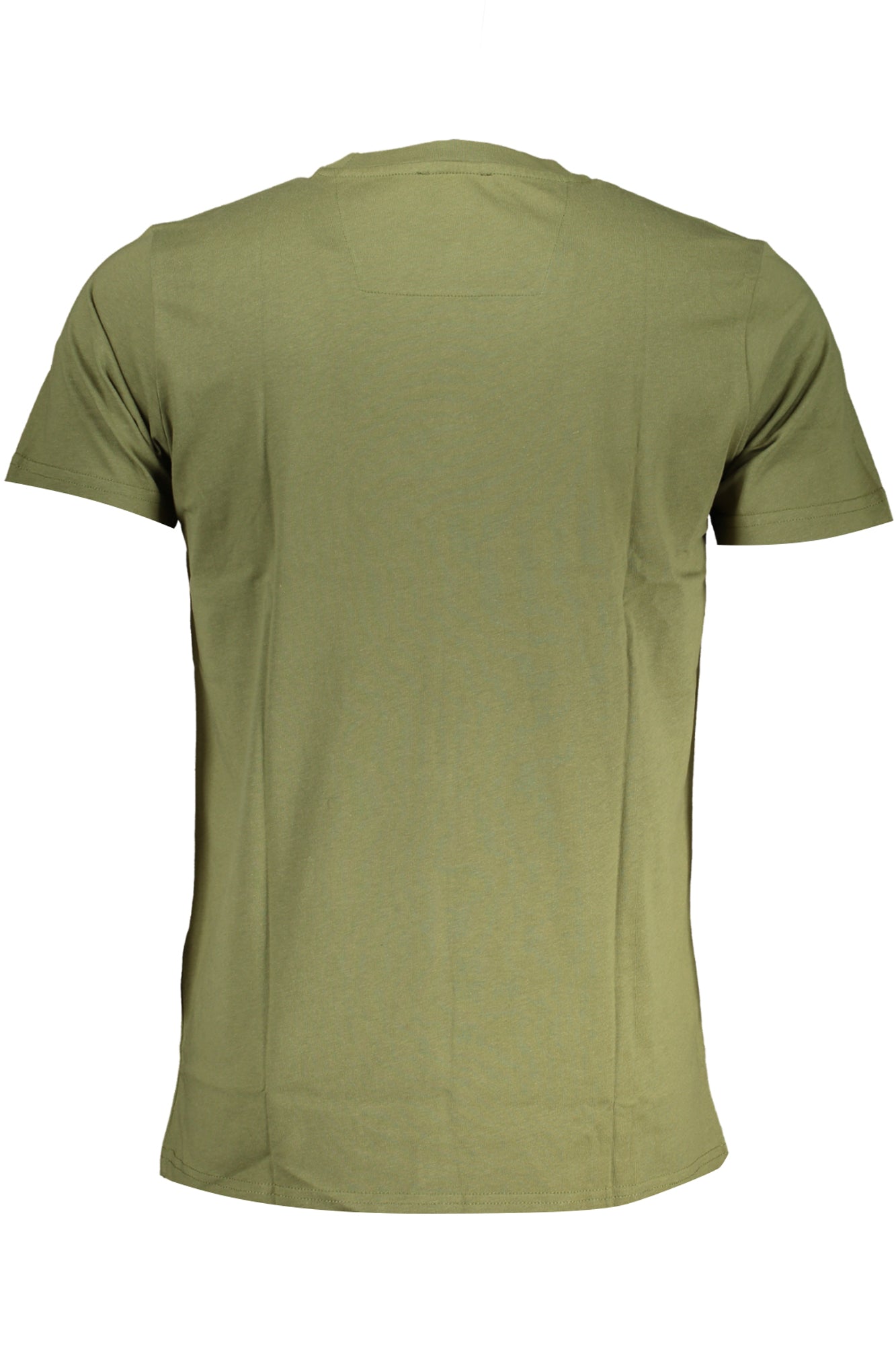 Green men's short sleeved t-shirt