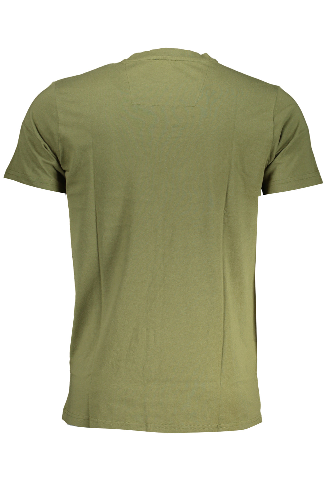 Green men's short sleeved t-shirt