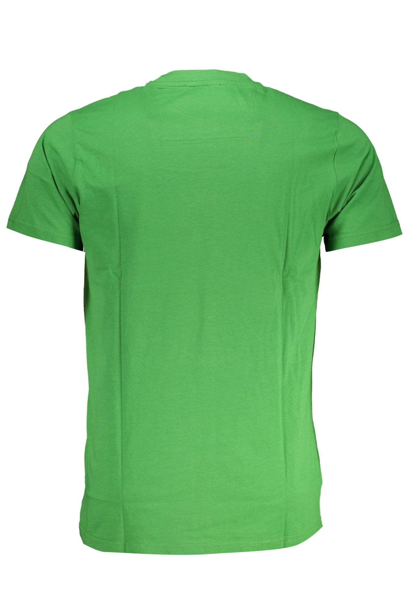Green men's short sleeved t-shirt