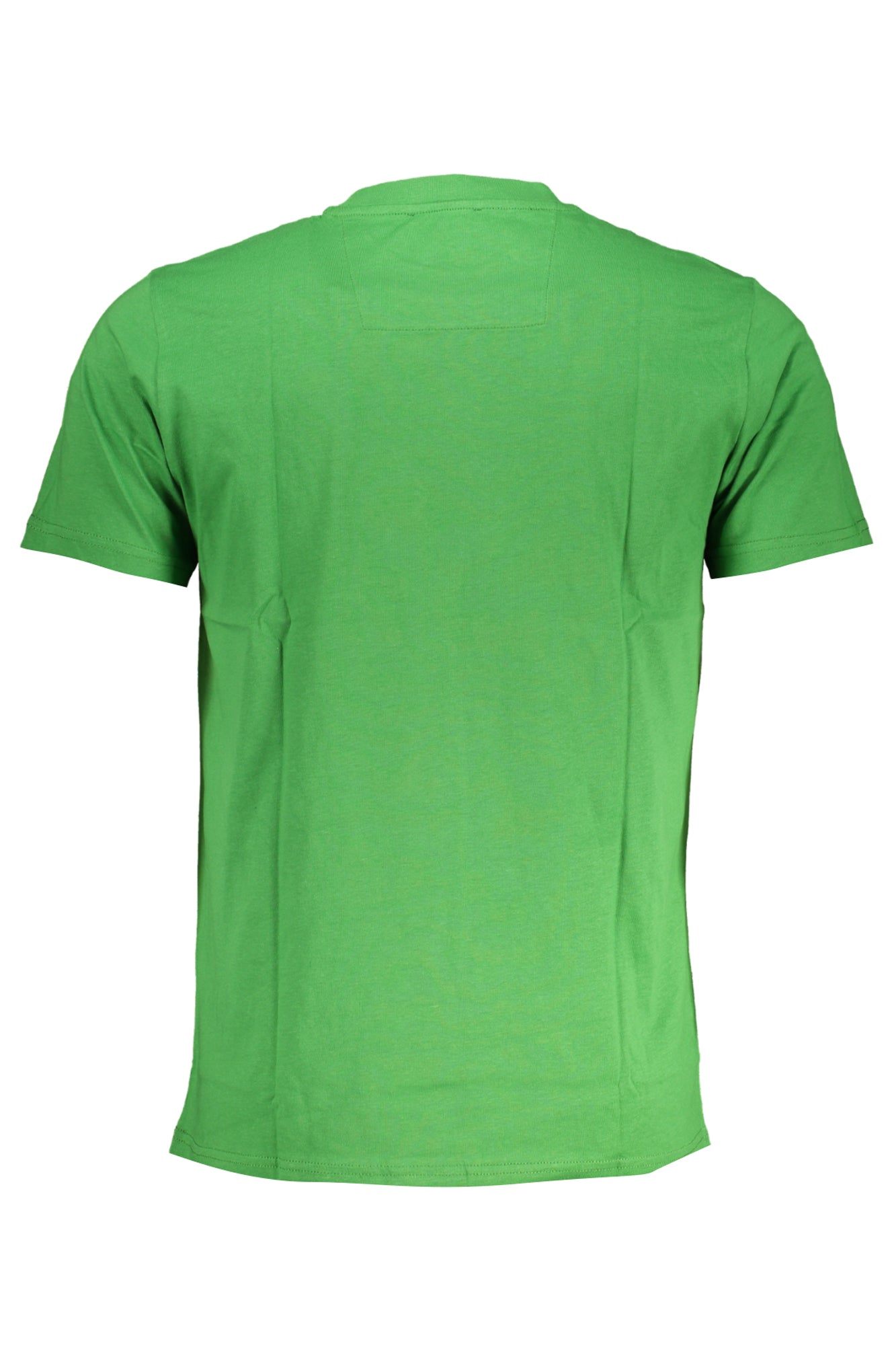 Green men's short sleeved t-shirt