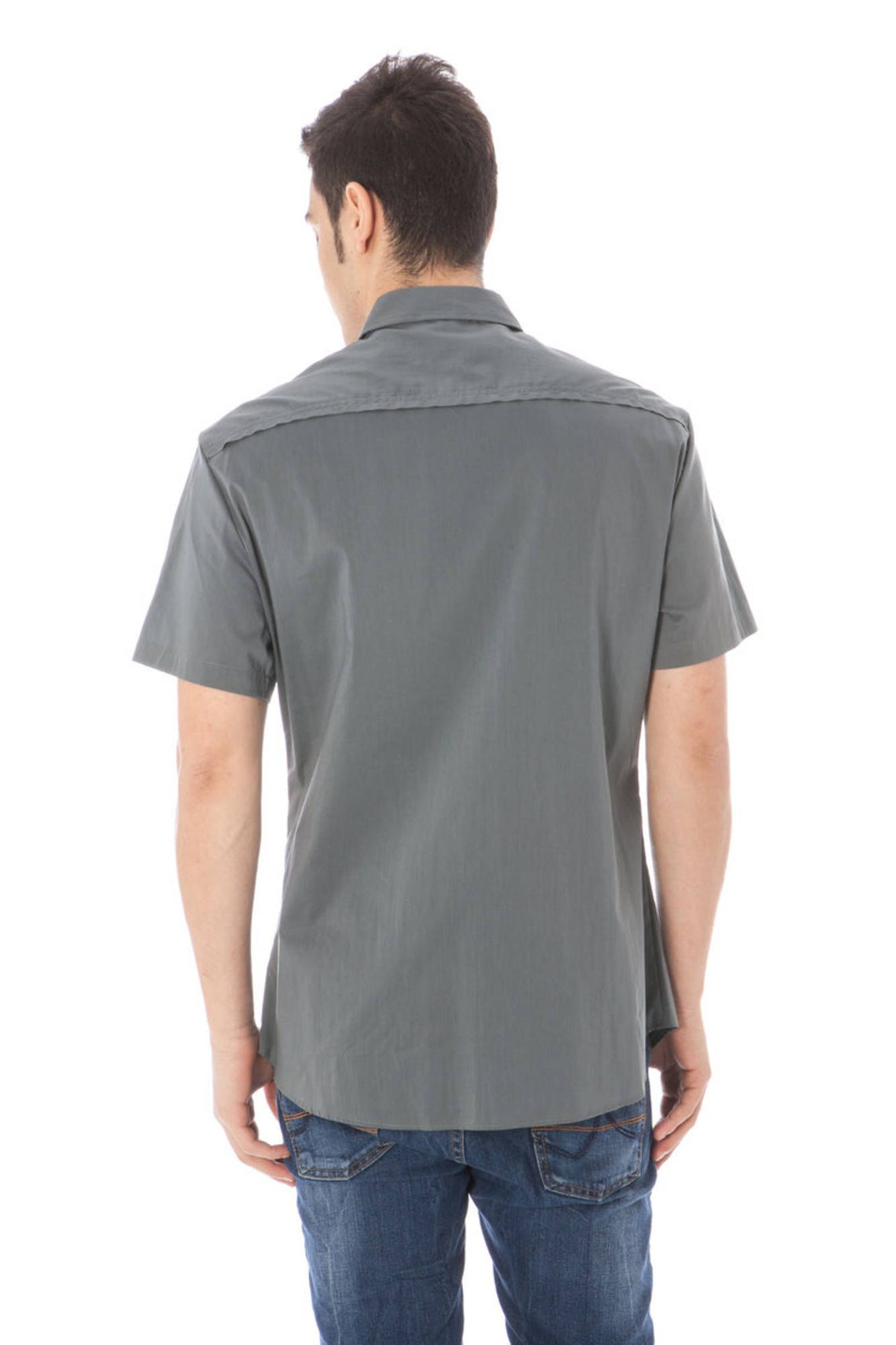 Short sleeve shirt for man gray