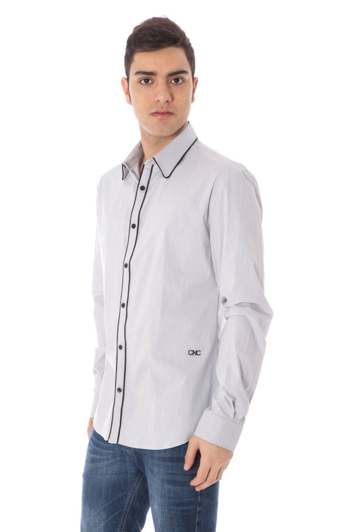Men's long sleeve shirt light blue