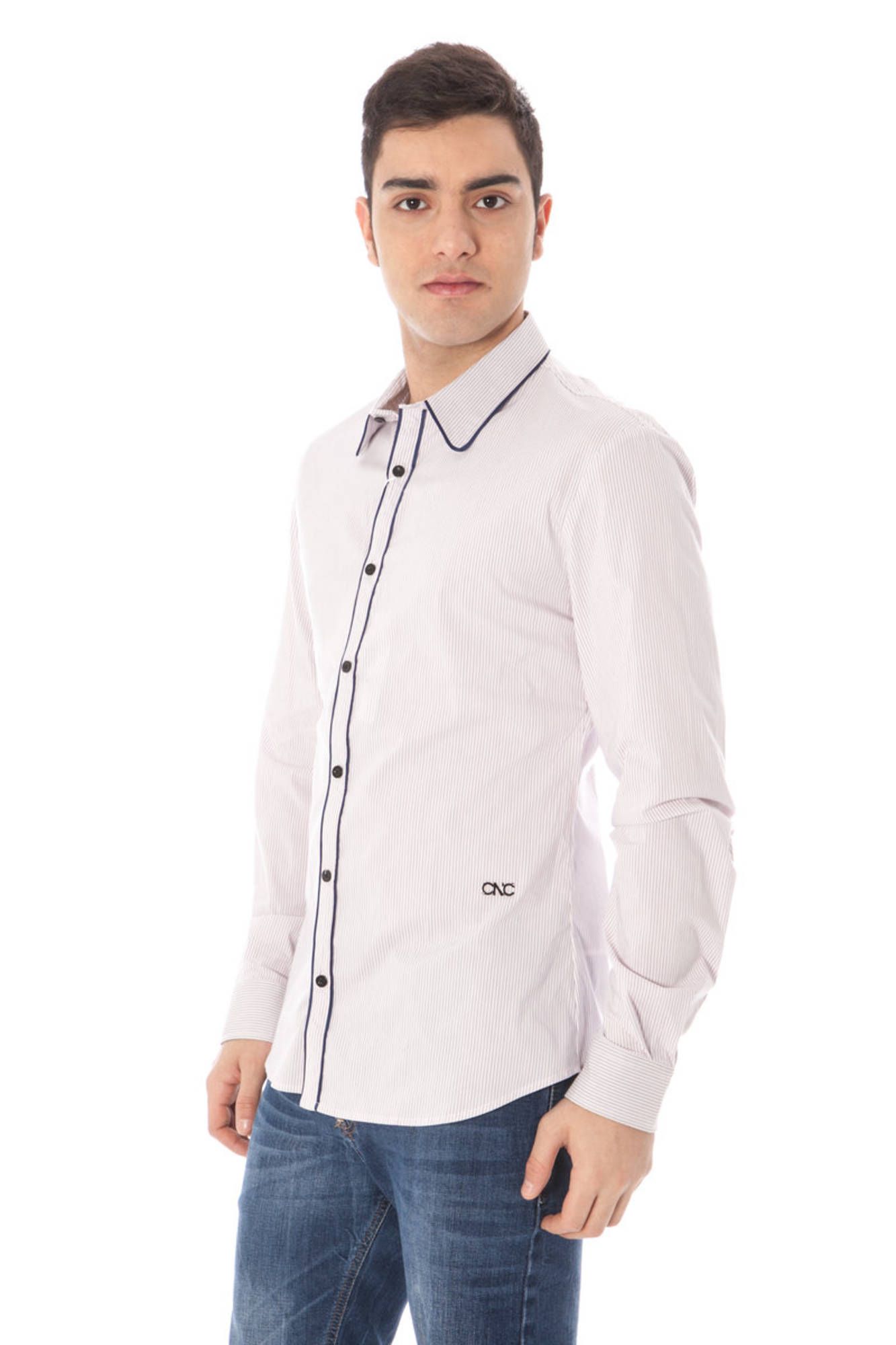 COSTUME NATIONAL COSTUME NATIONAL MEN'S LONG SLEEVE PINK SHIRT - Rosa