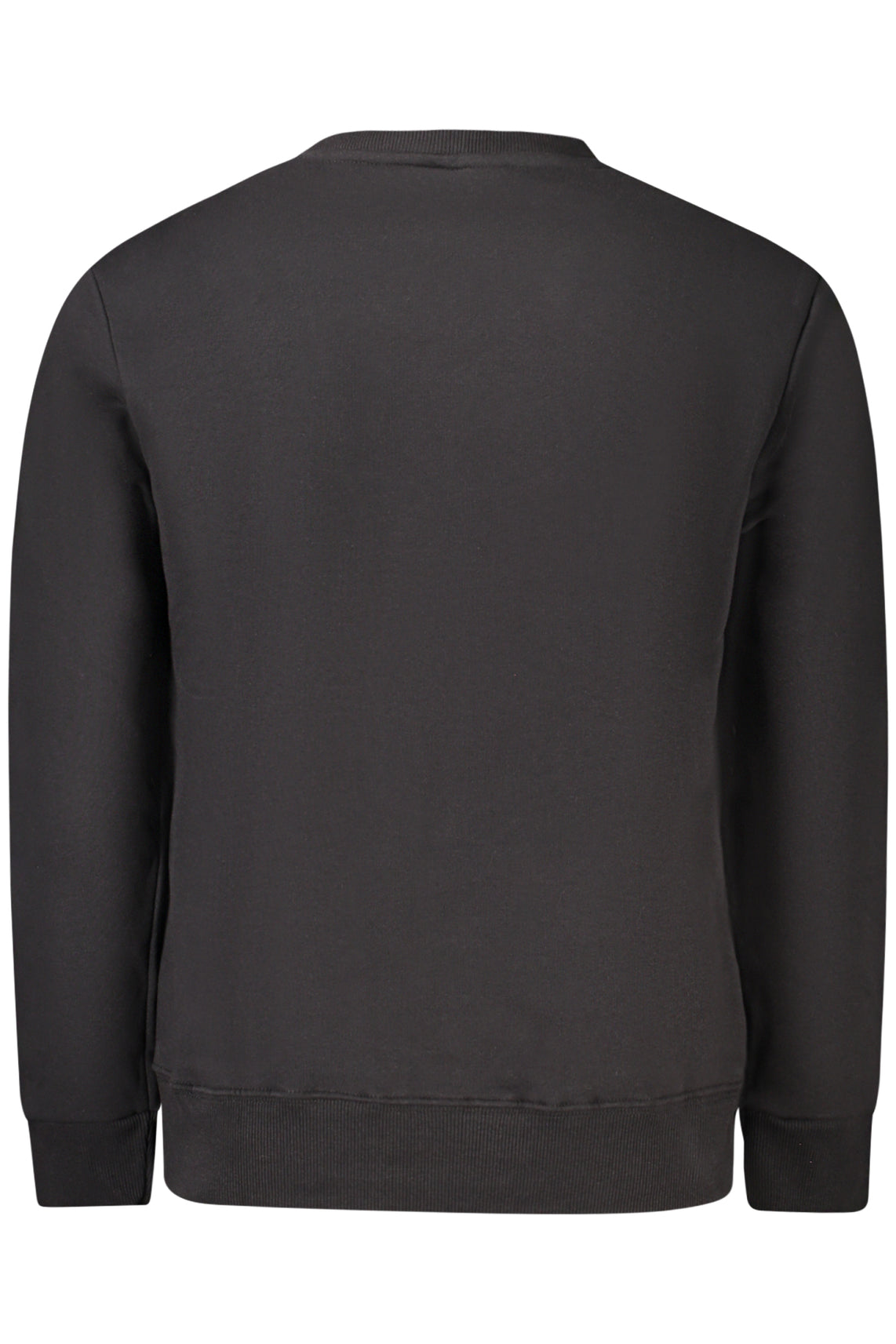 Felpa senza zip uomo nero