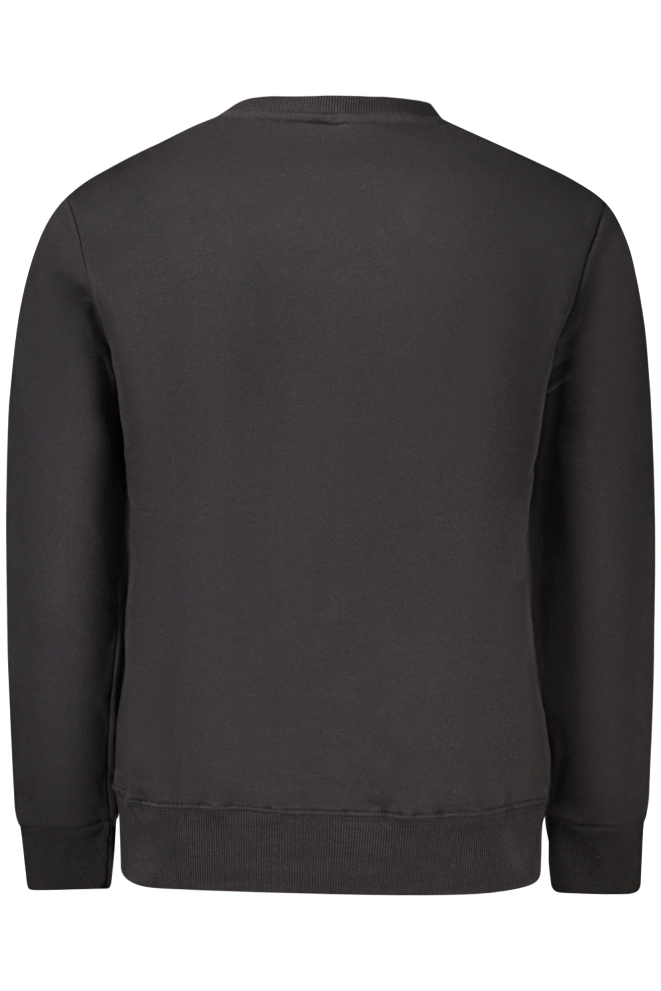 Felpa senza zip uomo nero