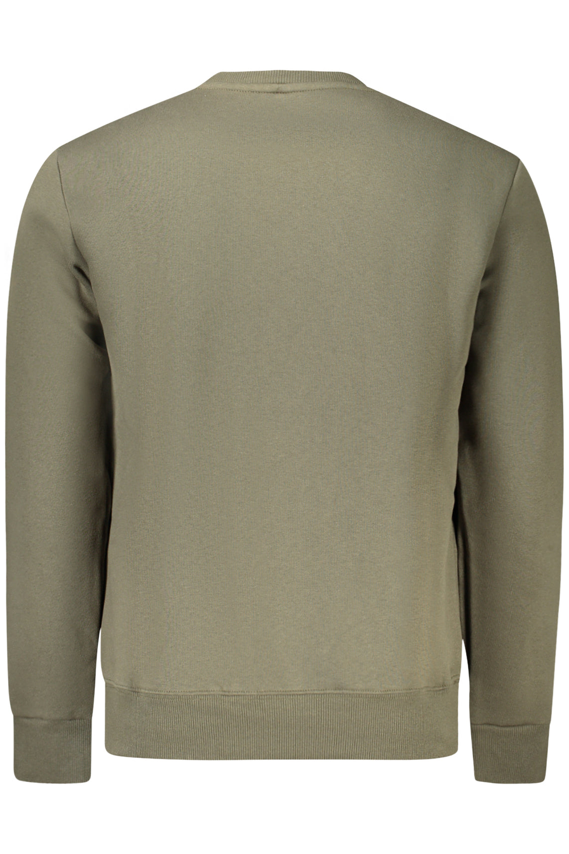 Felpa senza zip uomo verde