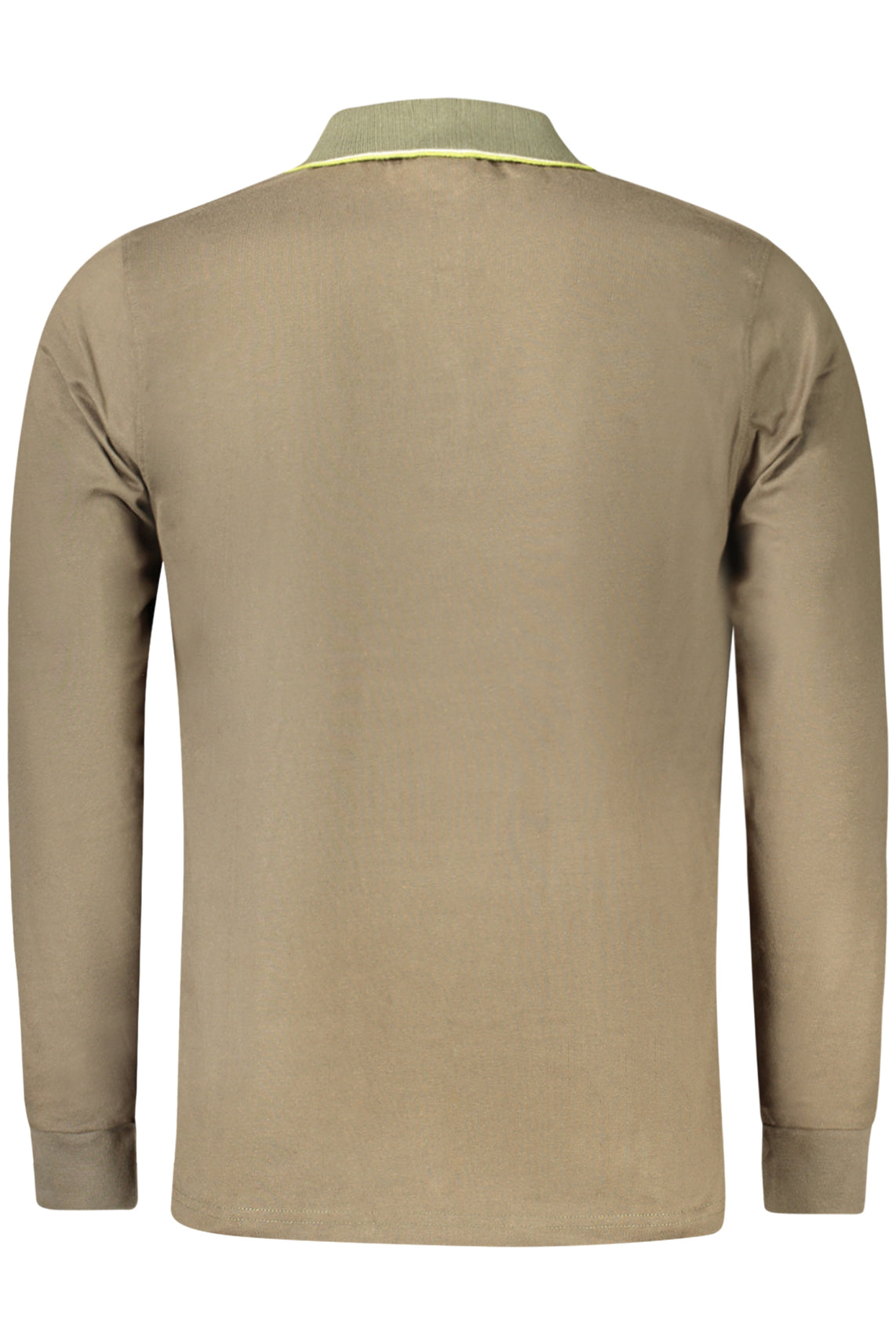 Polo long sleeves men green