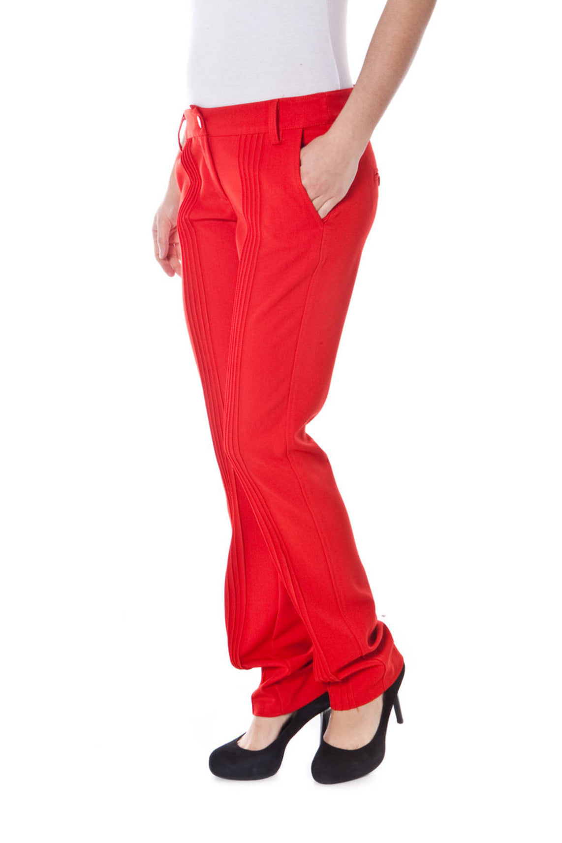 Red woman trousers