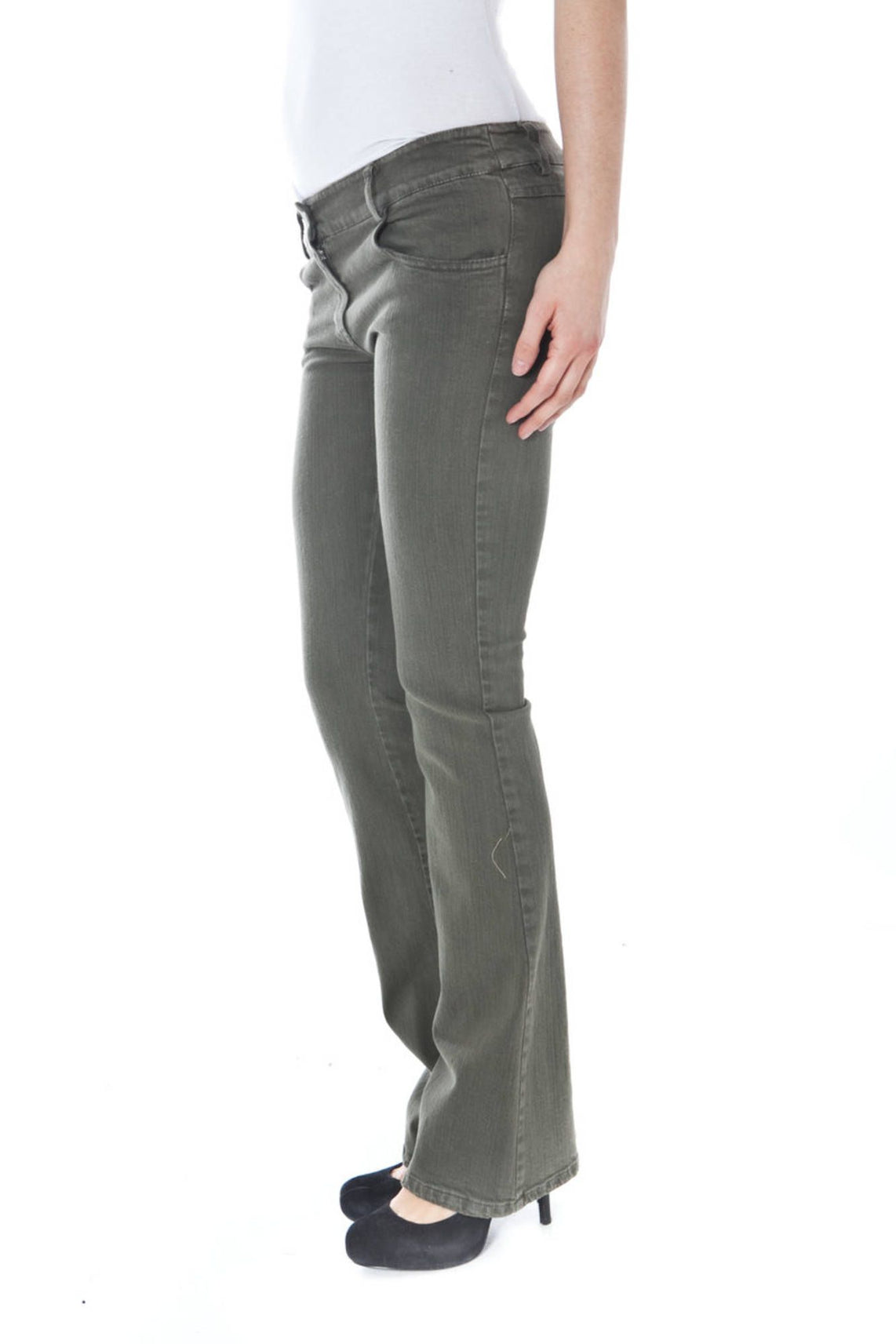 Green woman trousers