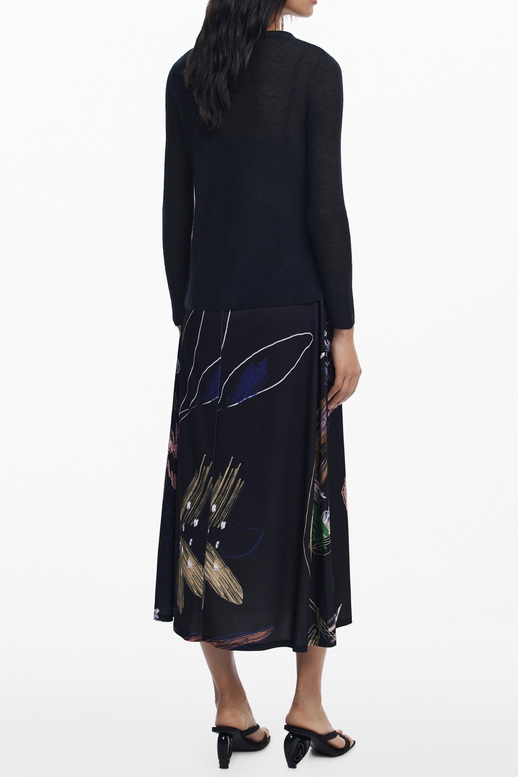 DESIGUAL DESIGUAL WOMEN'S LONG DRESS WHITE - Nero