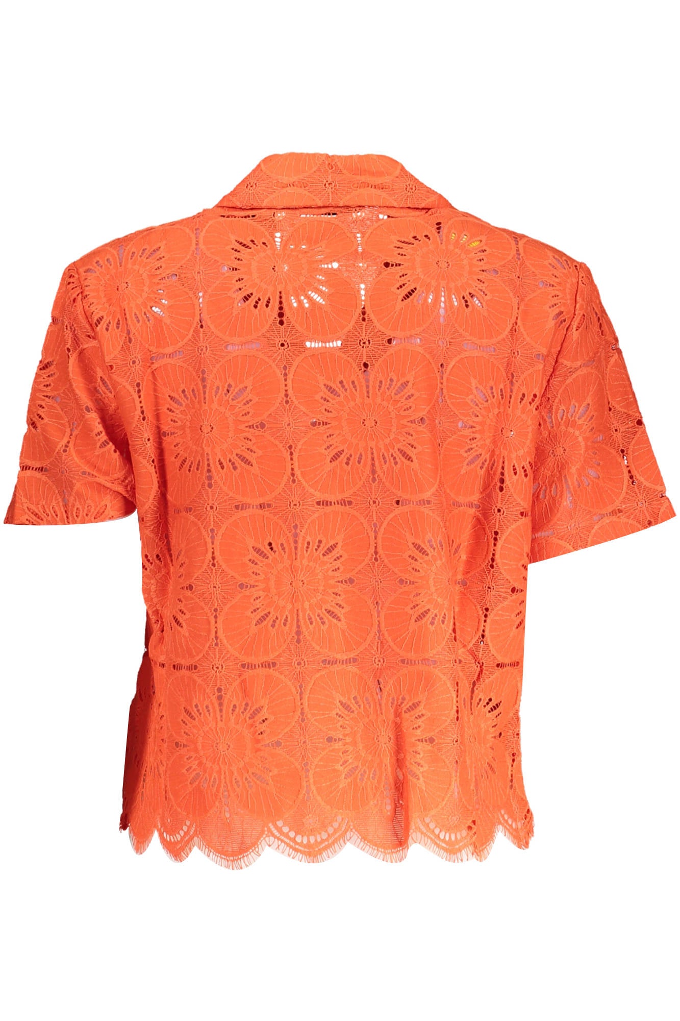 Orange women's short sleeved shirt