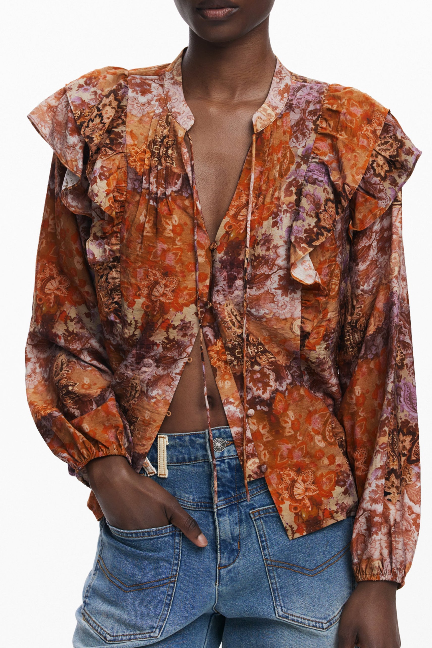 DESIGUAL Shirts Orange - 25WWBW08