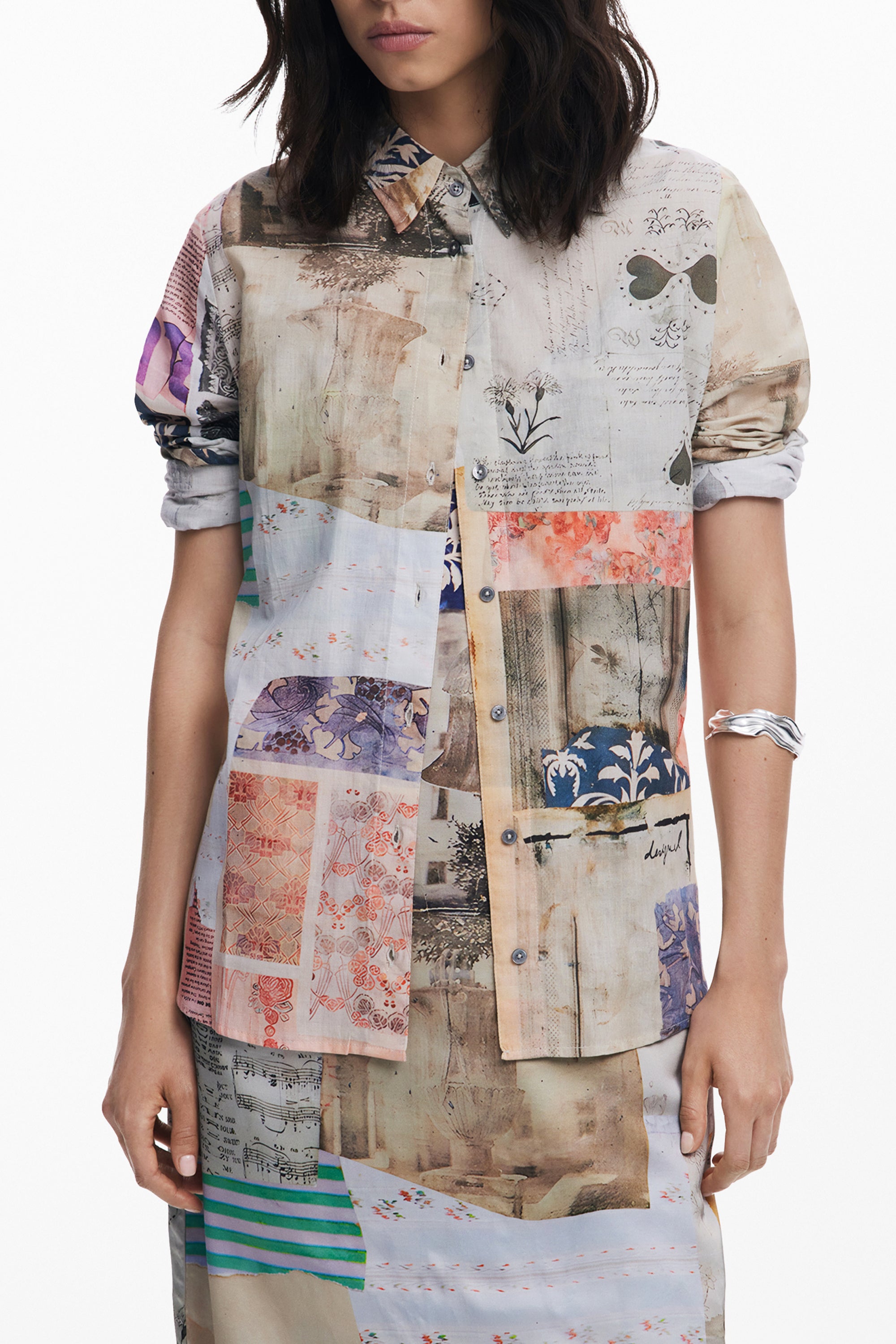 DESIGUAL Shirts Beige - 25WWCW18