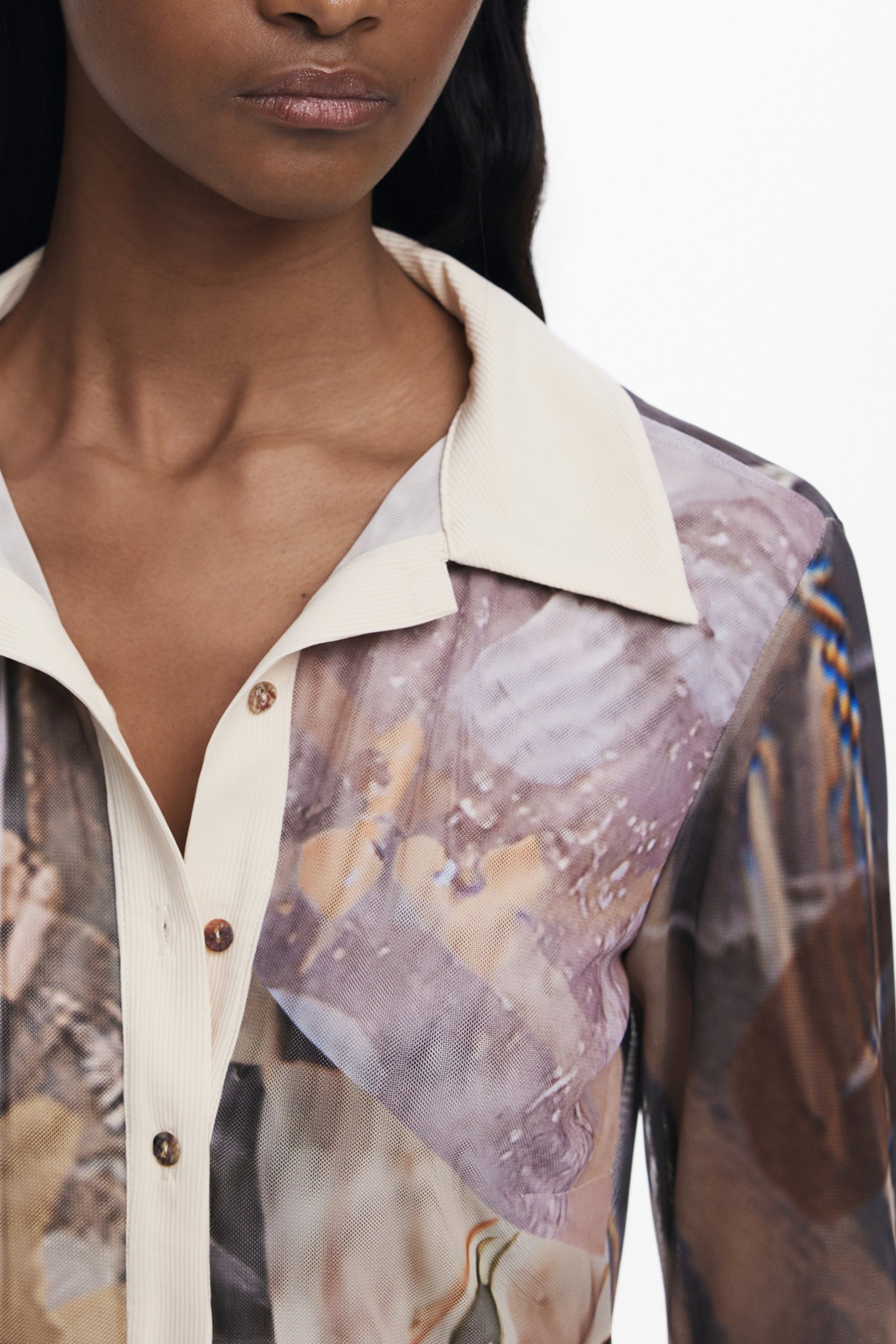DESIGUAL Shirts Beige - 25WWTK26