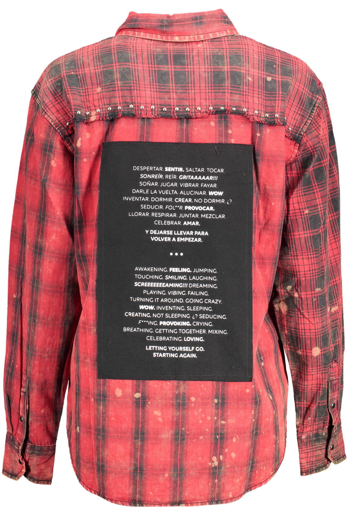 Long sleeve shirt woman red