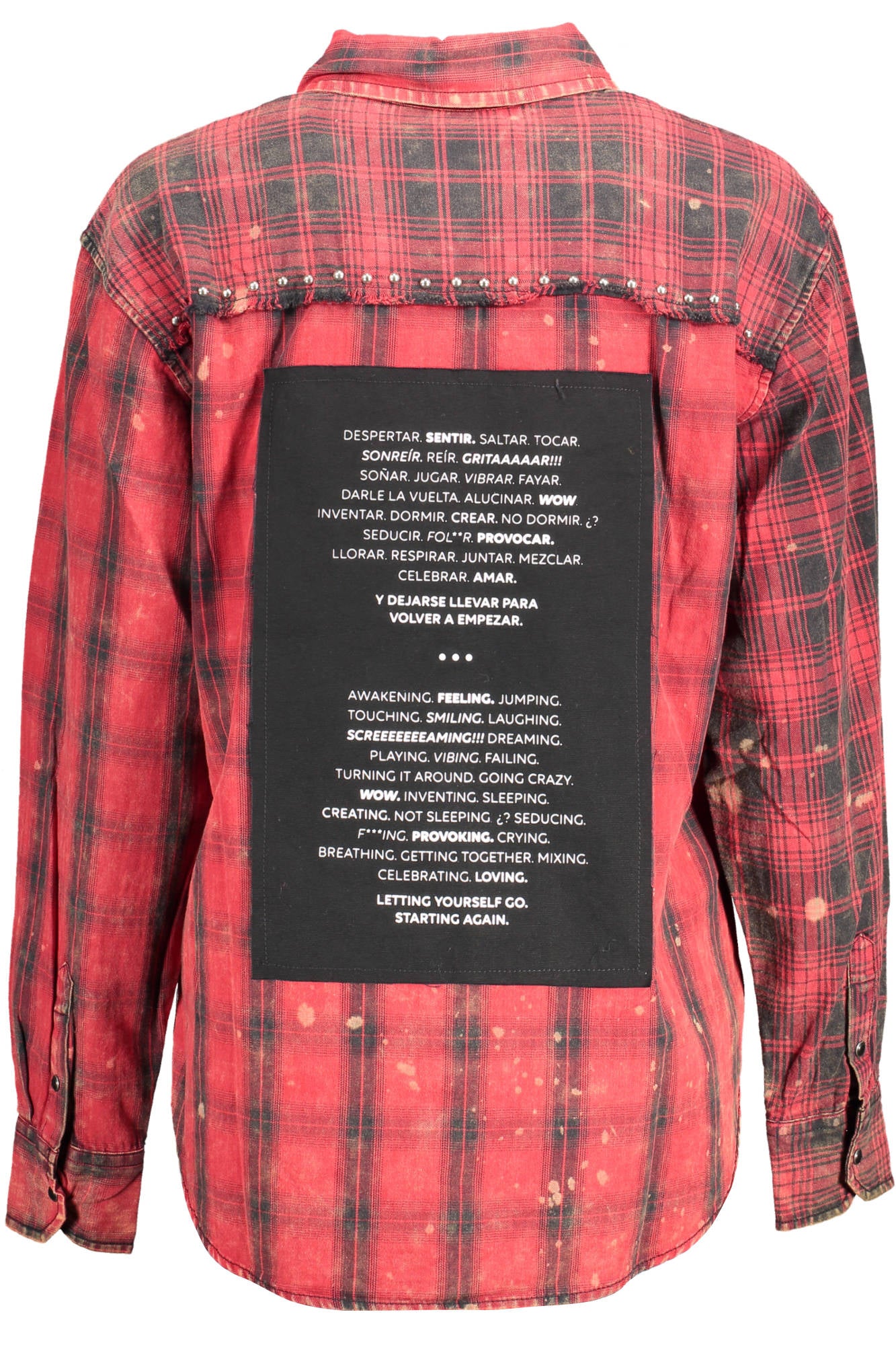 Long sleeve shirt woman red