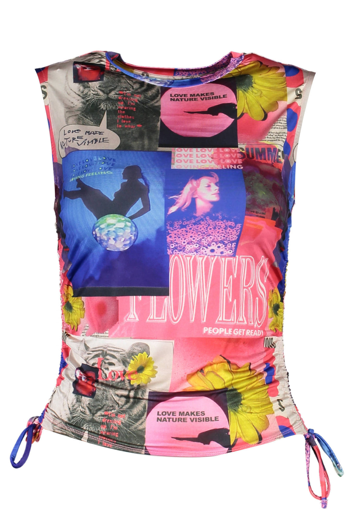 DESIGUAL Tank Tops Blu - 23SWTKBK