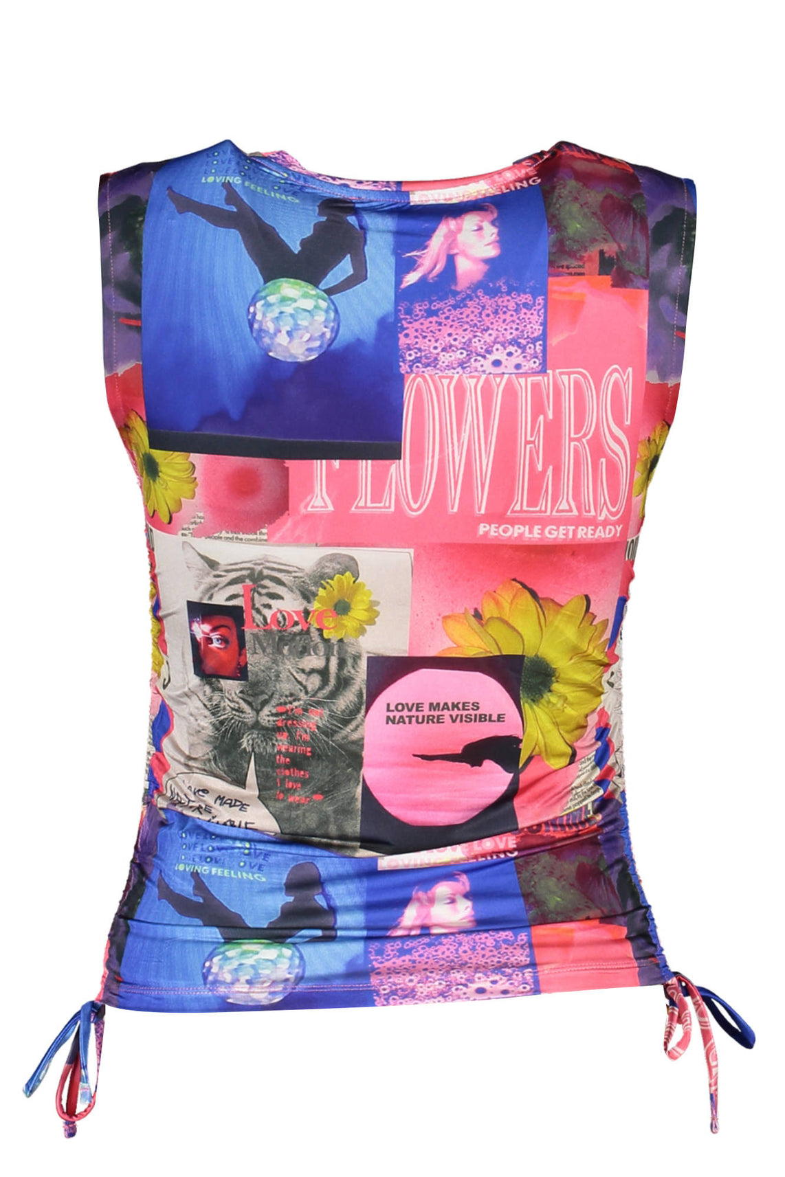 DESIGUAL Tank Tops Blu - 23SWTKBK