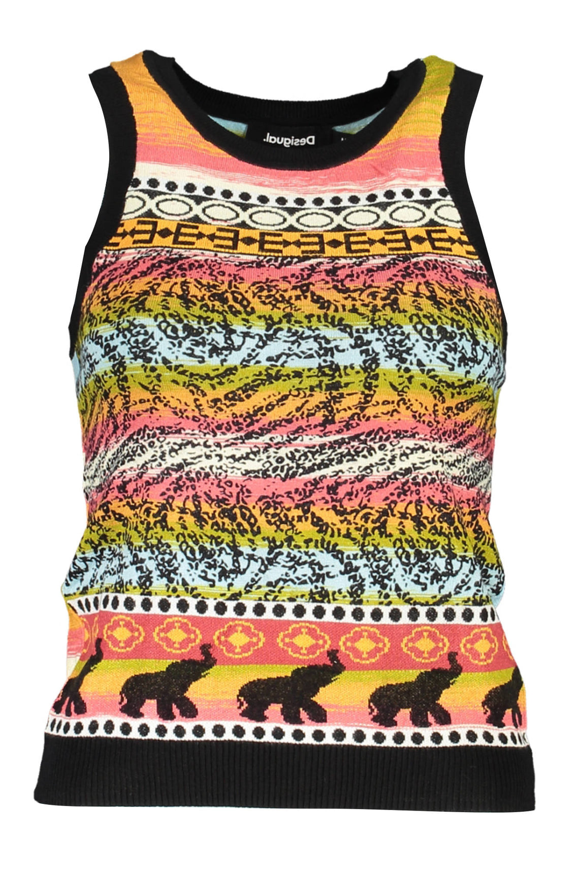 DESIGUAL Tank Tops Nero - 23SWTKBD