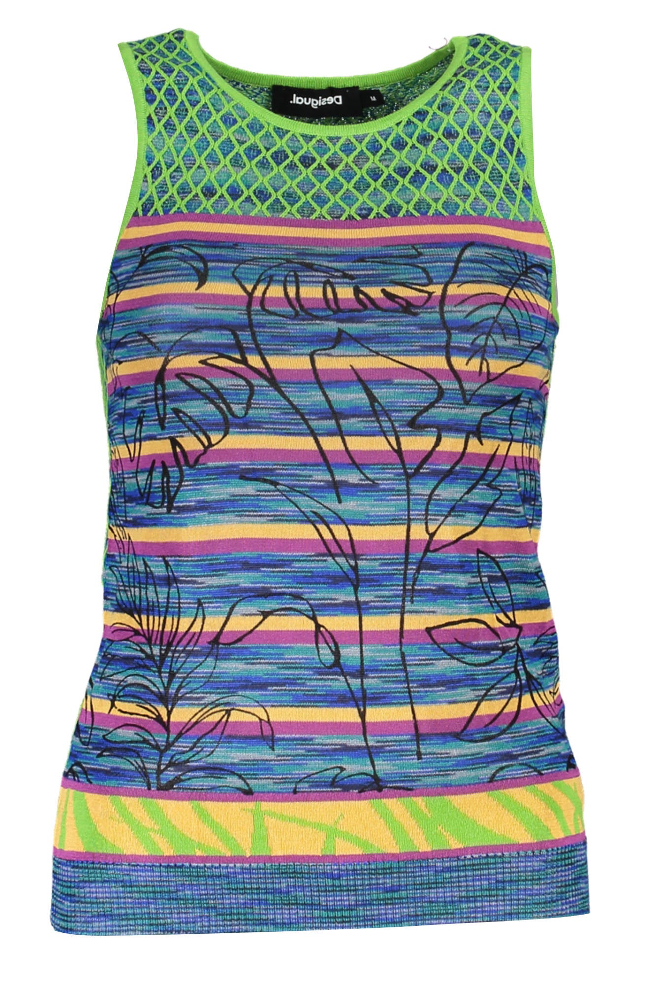 DESIGUAL Tank Tops Verde - 23SWTKBC